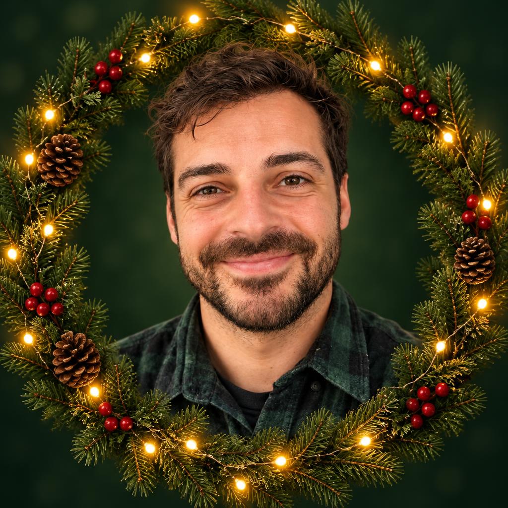 "" — Cozy Portrait Glow | AI Text Effect Generator