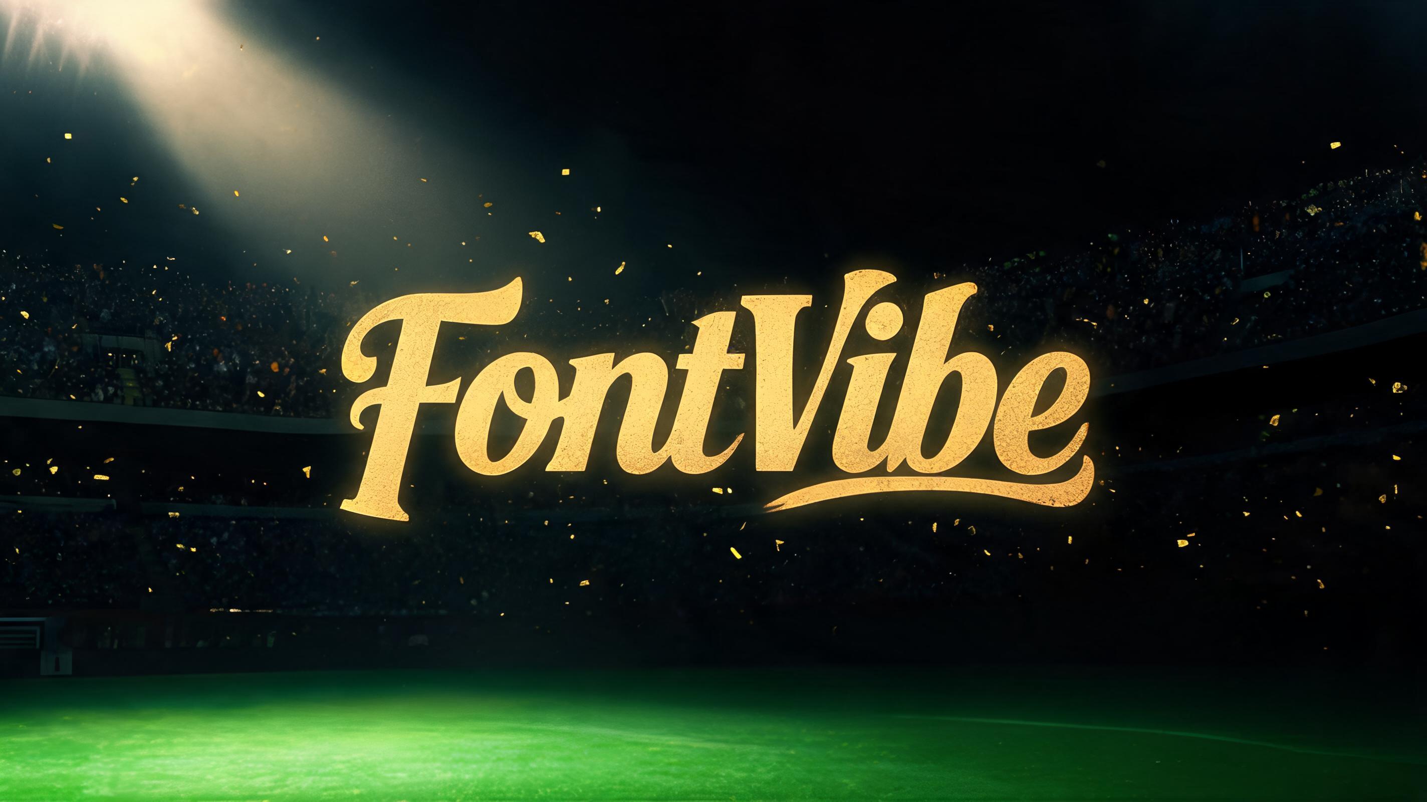 "FontVibe" — Sports Football | AI Text Effect Generator