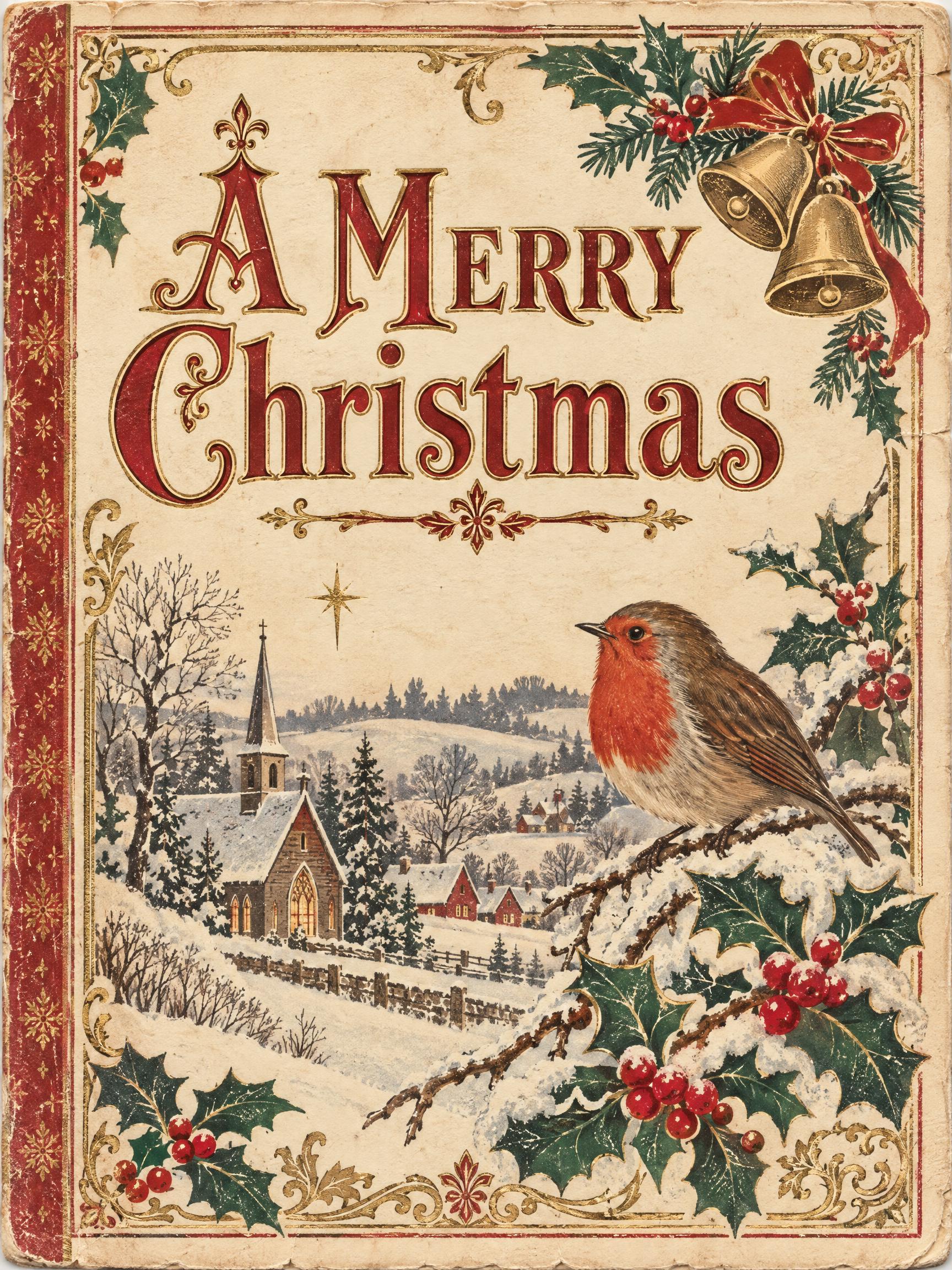 "A Merry Christmas" —  | AI Text Effect Generator
