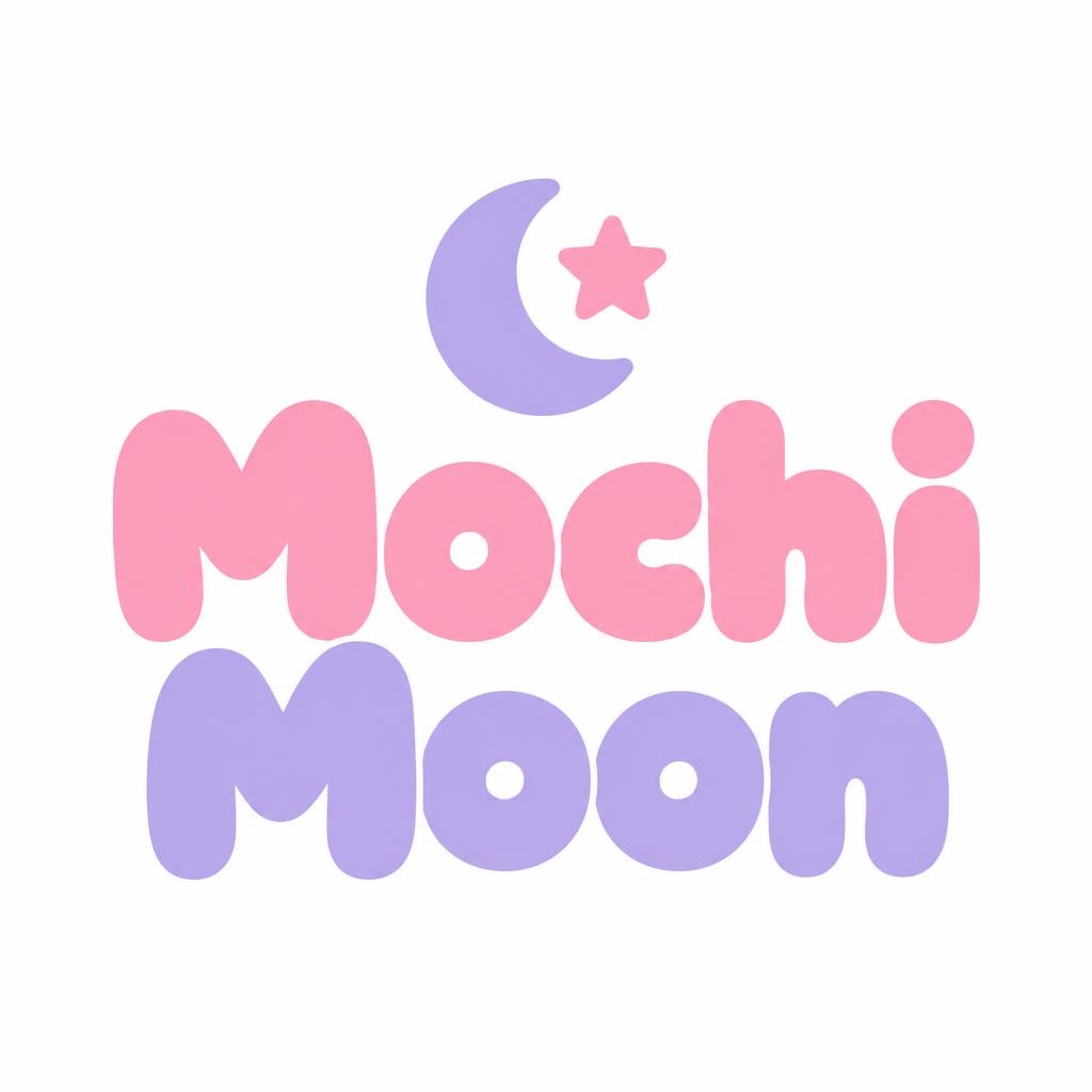 "Mochi Moon" — Pastel Bubble Mark | AI Text Effect Generator