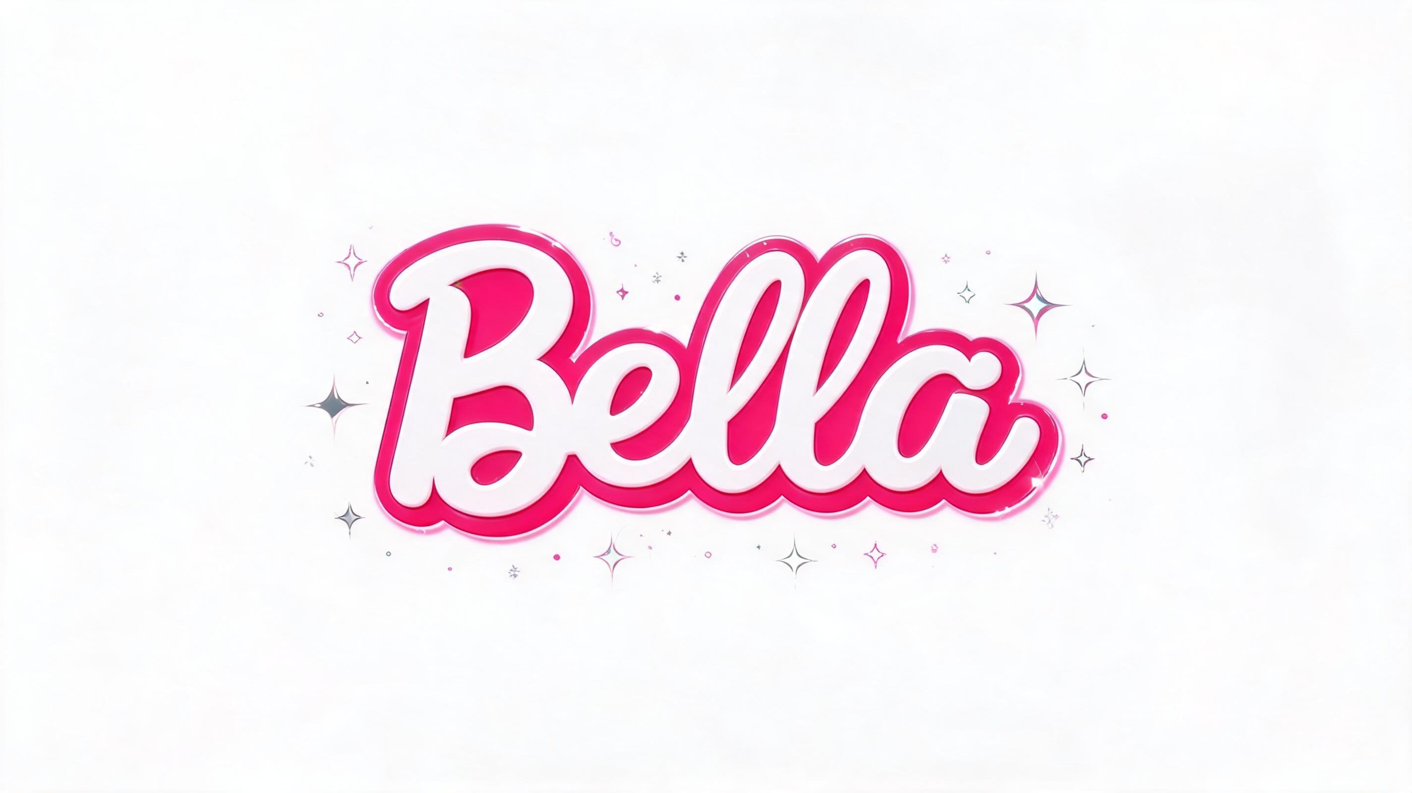 "Bella" — Barbie | AI Text Effect Generator