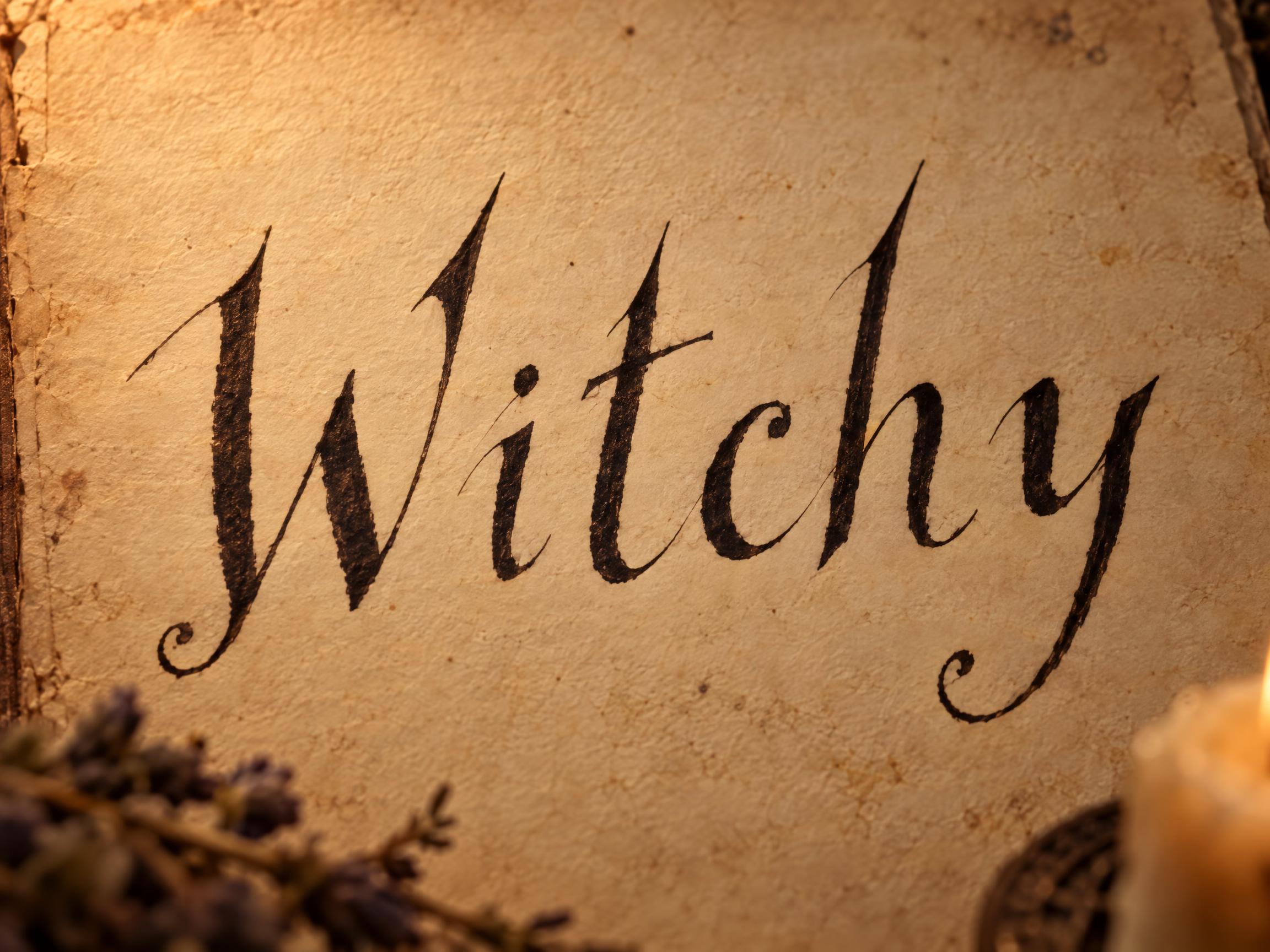 Witch Script — AI font style