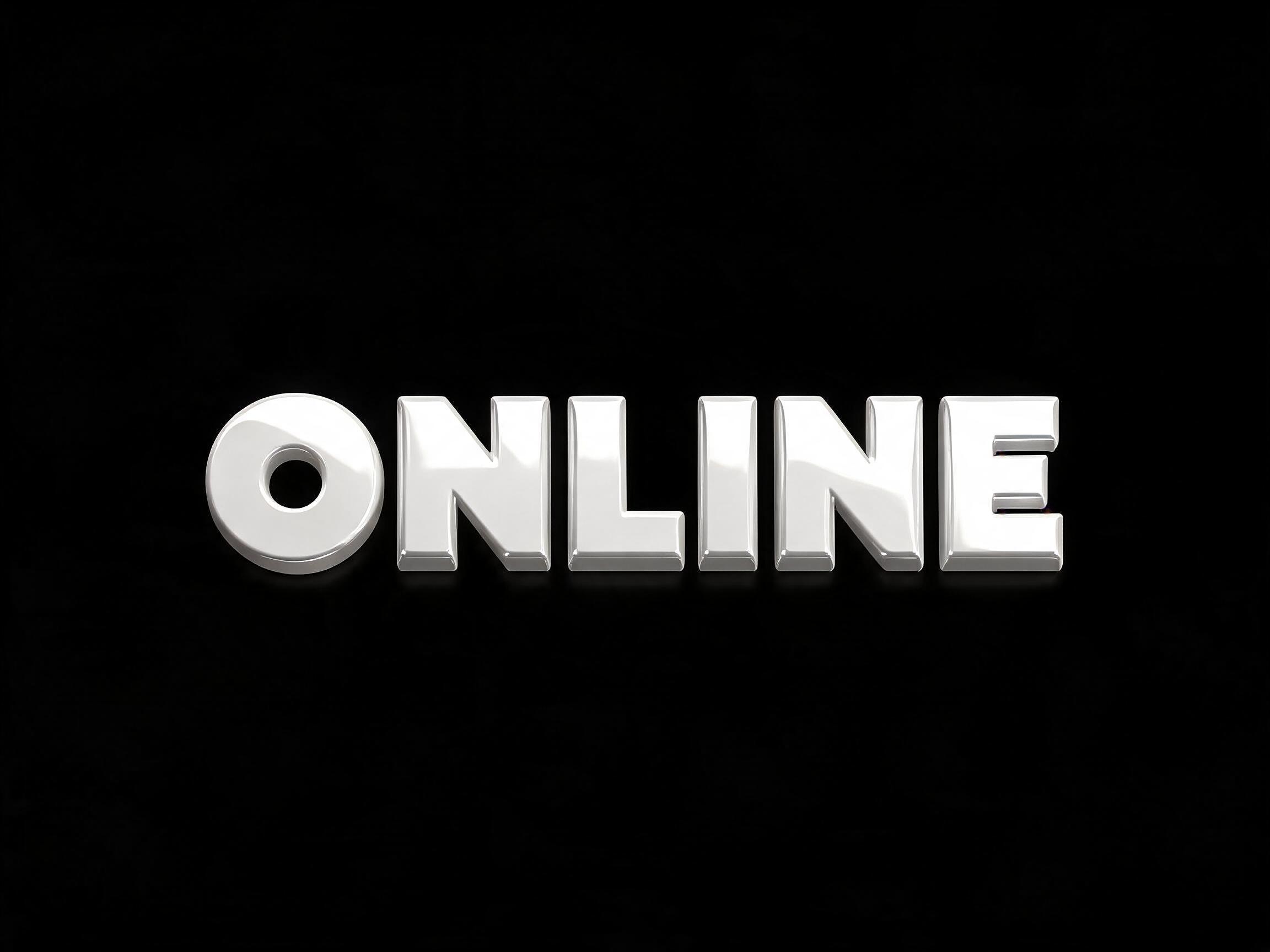 "ONLINE" —  | AI Text Effect Generator