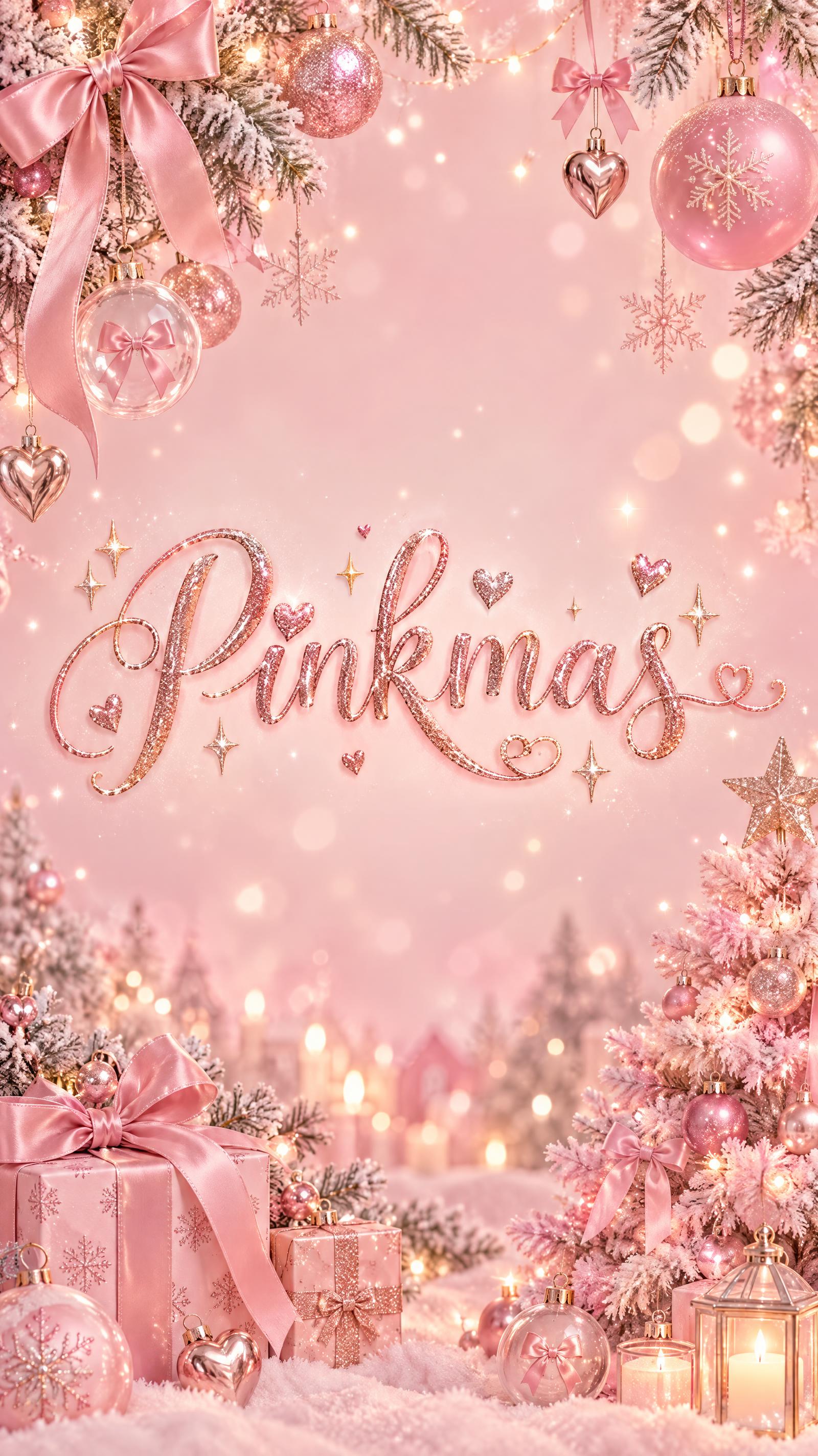 "Pinkmas" —  | AI Text Effect Generator