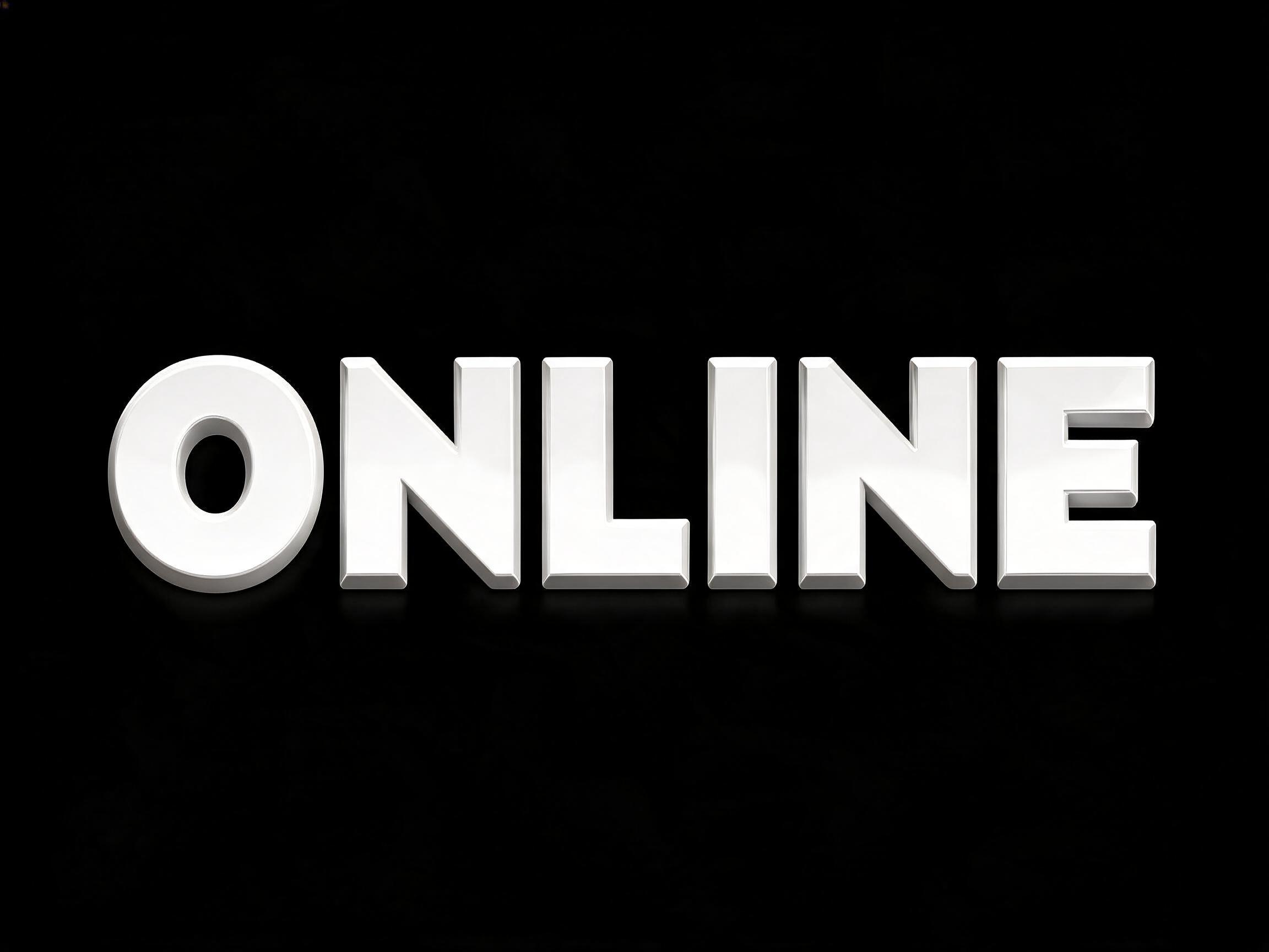 "ONLINE" —  | AI Text Effect Generator
