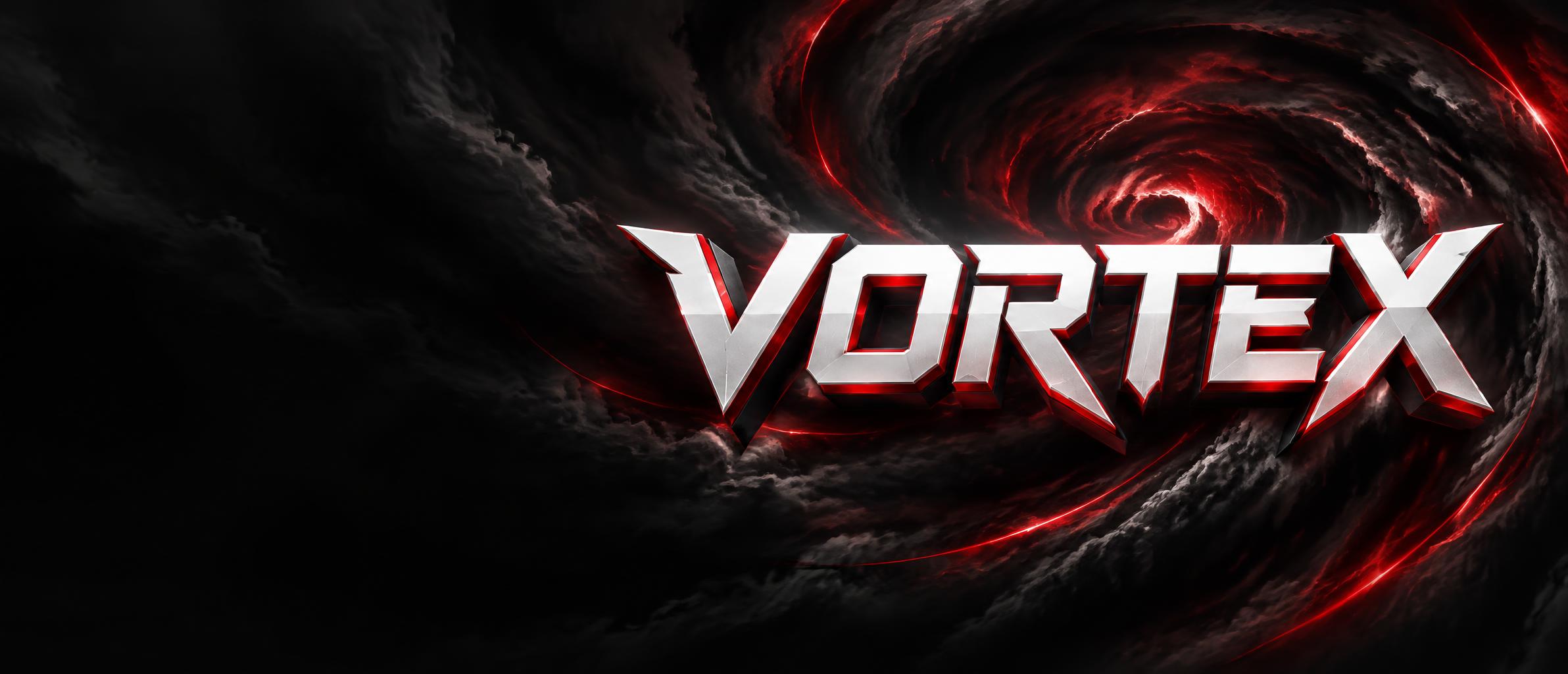 "VORTEX" — Redline Vortex | AI Text Effect Generator