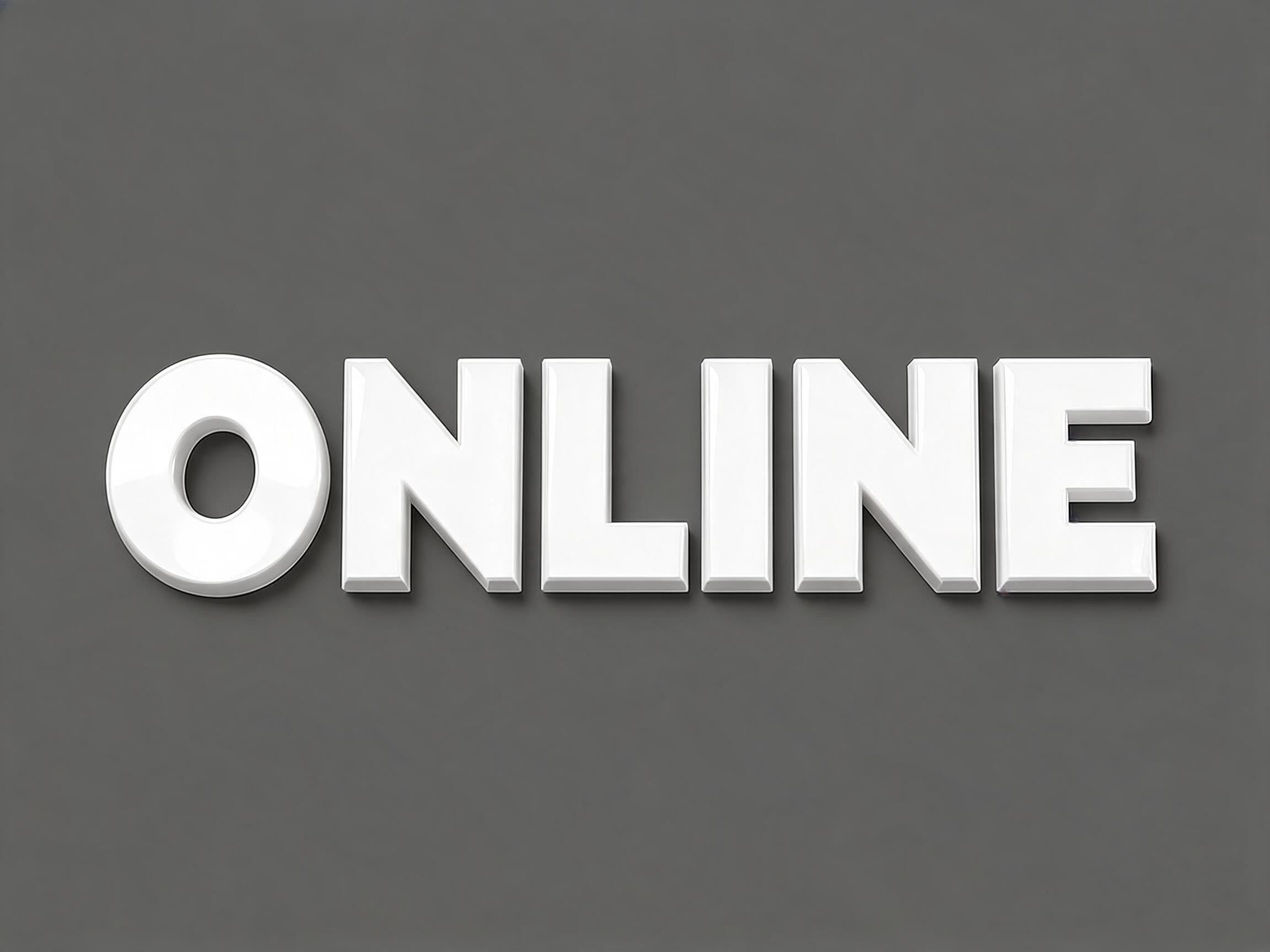 "ONLINE" —  | AI Text Effect Generator