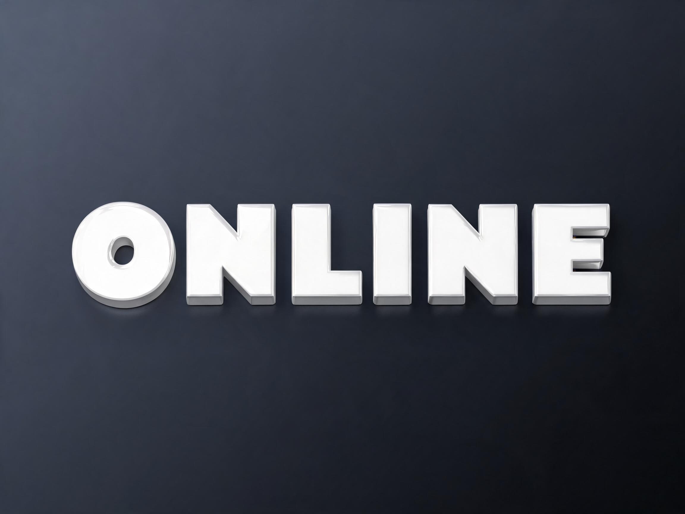 "ONLINE" —  | AI Text Effect Generator