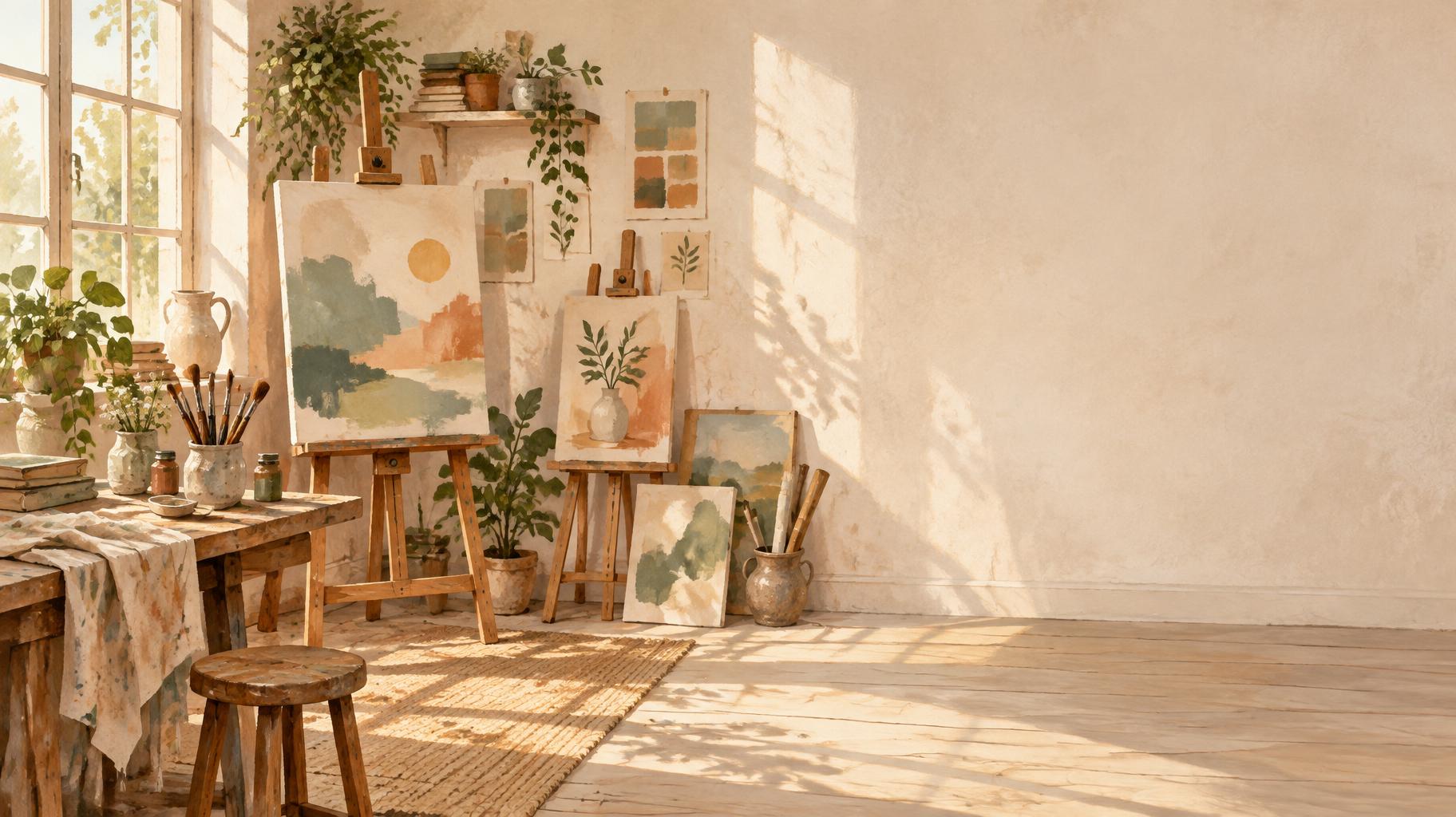 "" — Sunlit Gouache Studio | AI Text Effect Generator