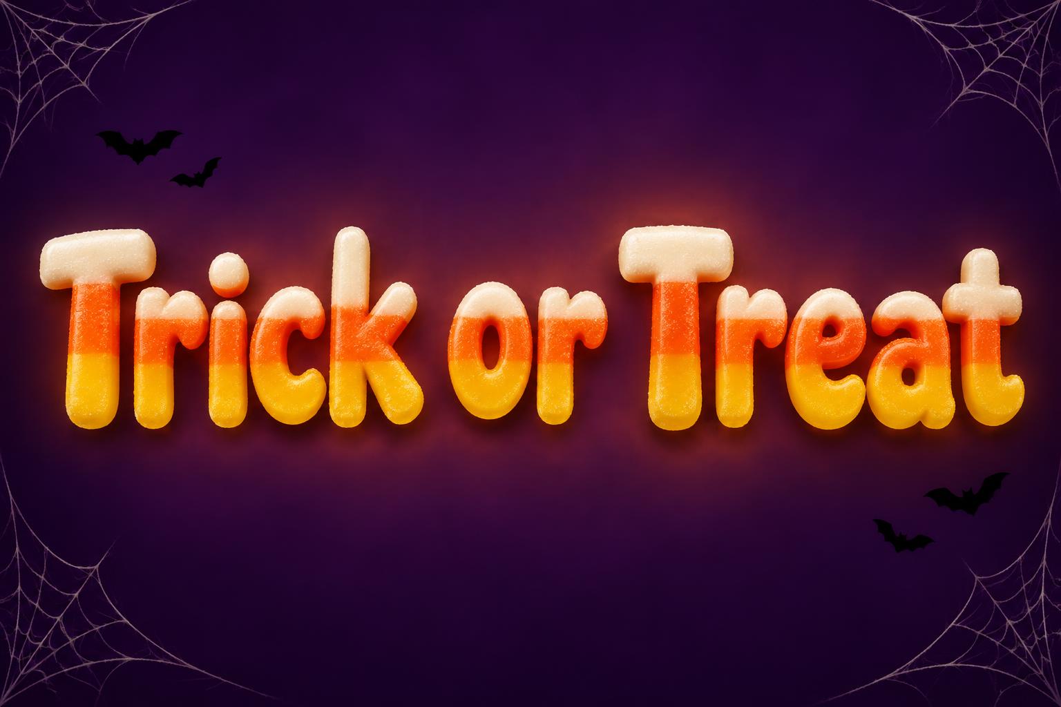 "Trick or Treat" — Halloween | AI Text Effect Generator