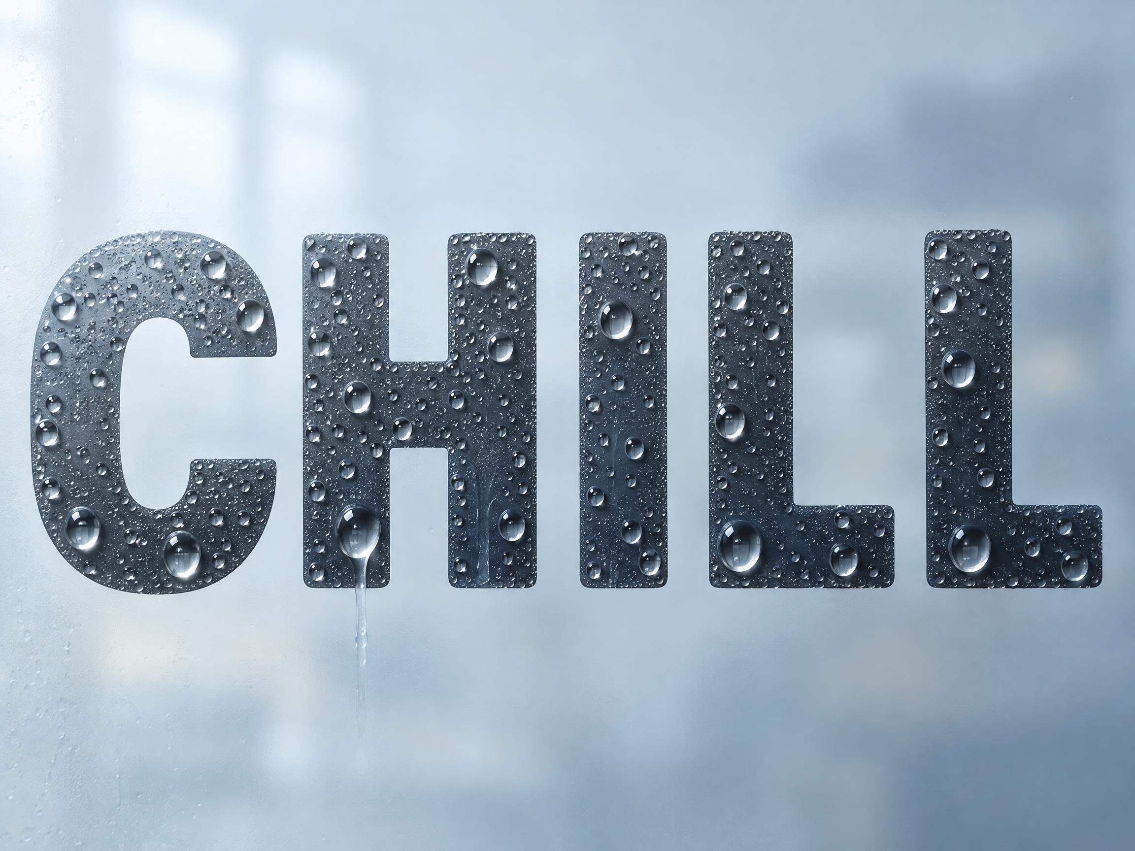 Liquid Condensation — AI font style