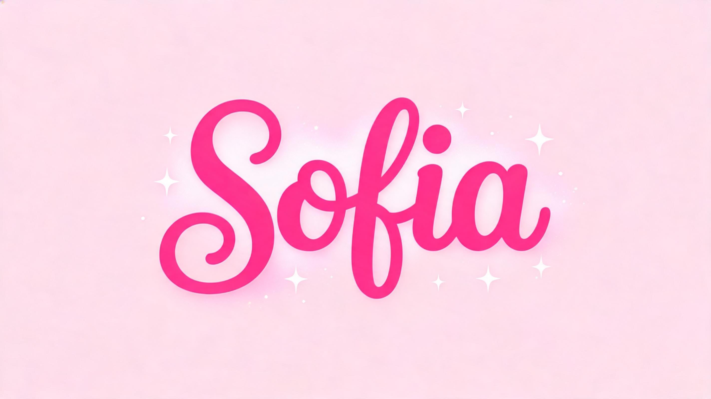 "Sofia" — Barbie | AI Text Effect Generator