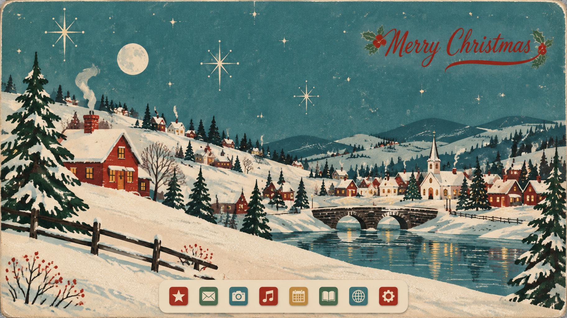 "Merry Christmas" — Vintage Christmas | AI Text Effect Generator