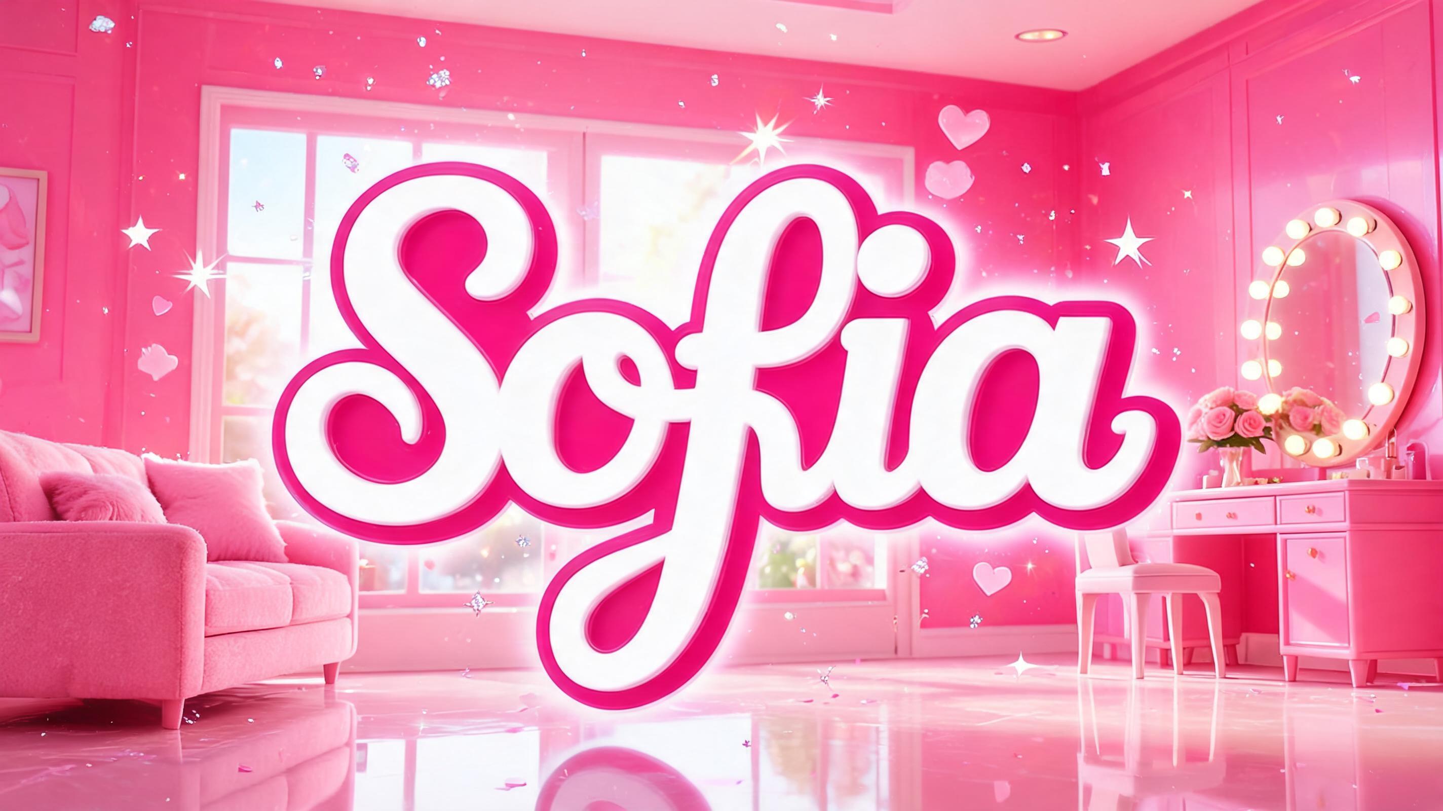 "Bella" — Barbie | AI Text Effect Generator