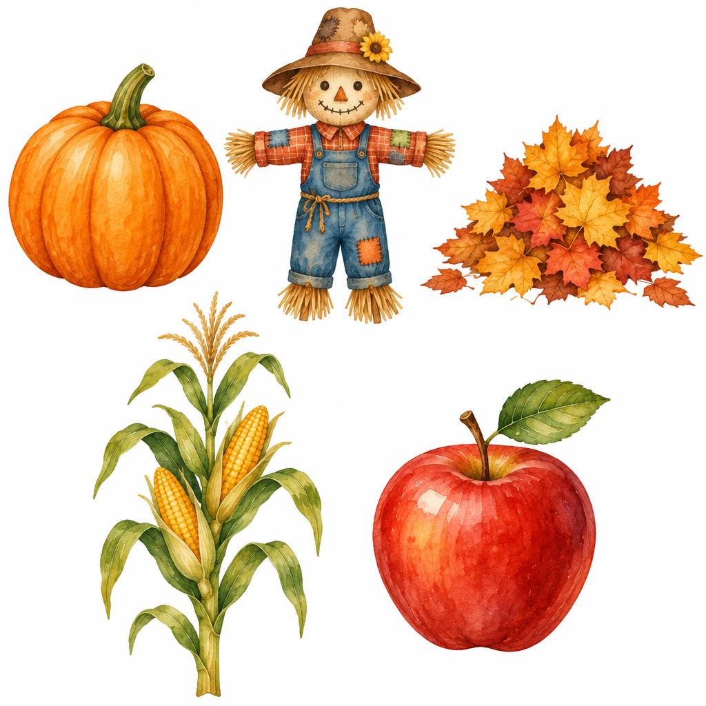 "" — Warm Watercolor Harvest | AI Text Effect Generator
