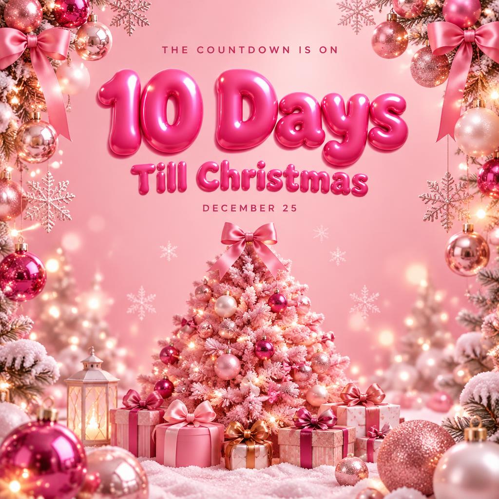 10 Days
Till Christmas
THE COUNTDOWN IS ON
DECEMBER 25