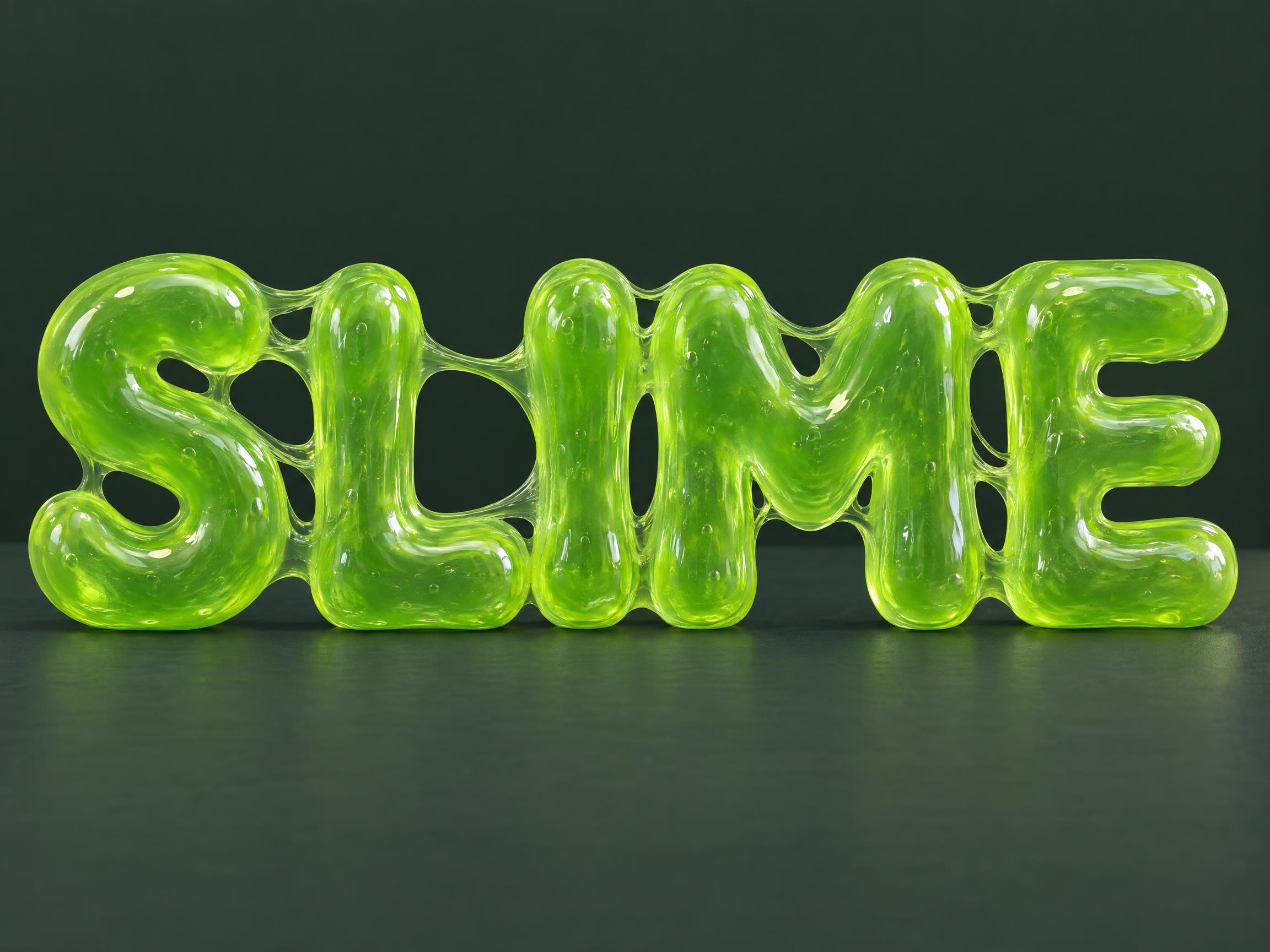 Liquid Slime — AI font style