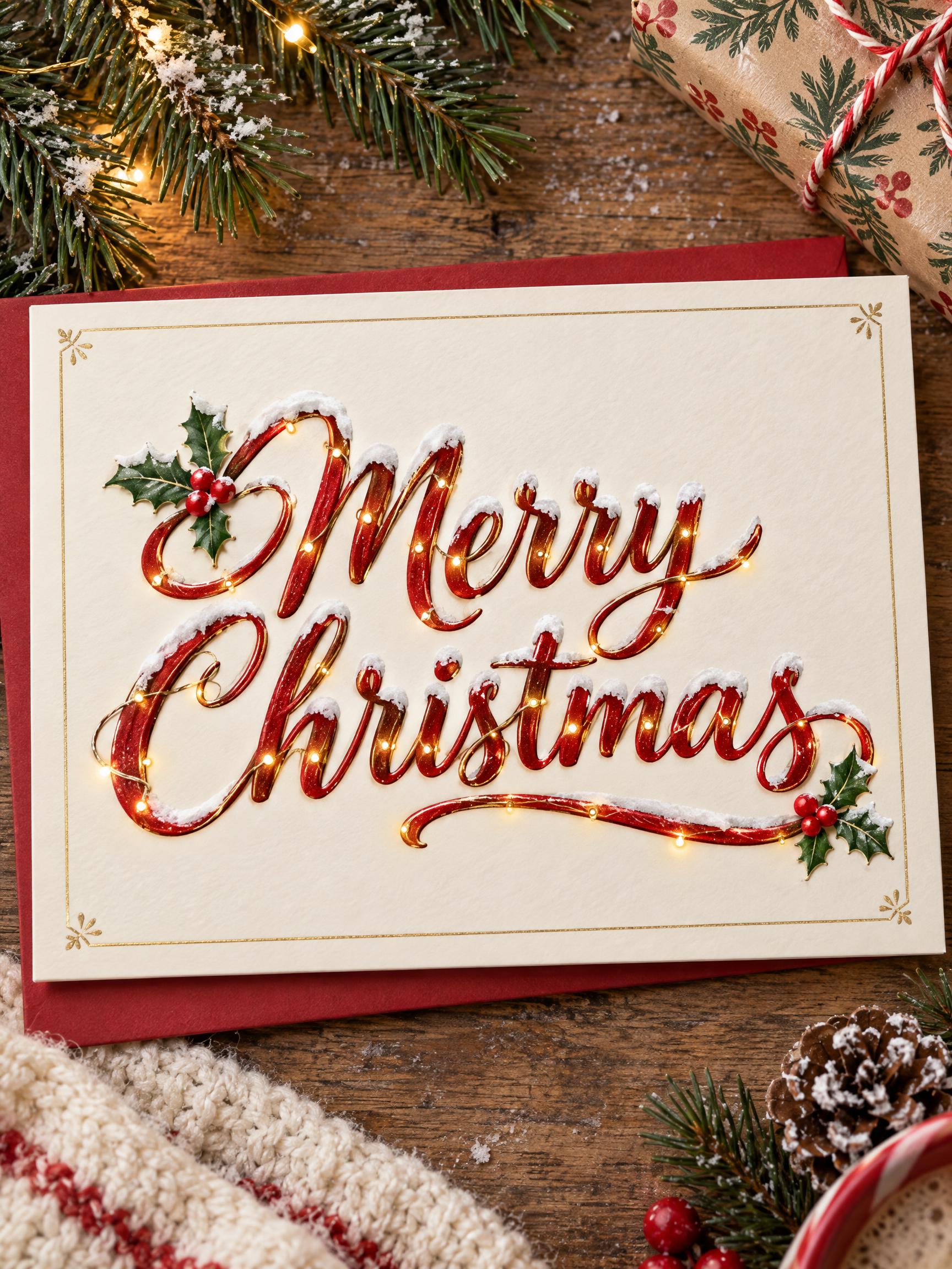 "Merry Christmas" — Christmas | AI Text Effect Generator