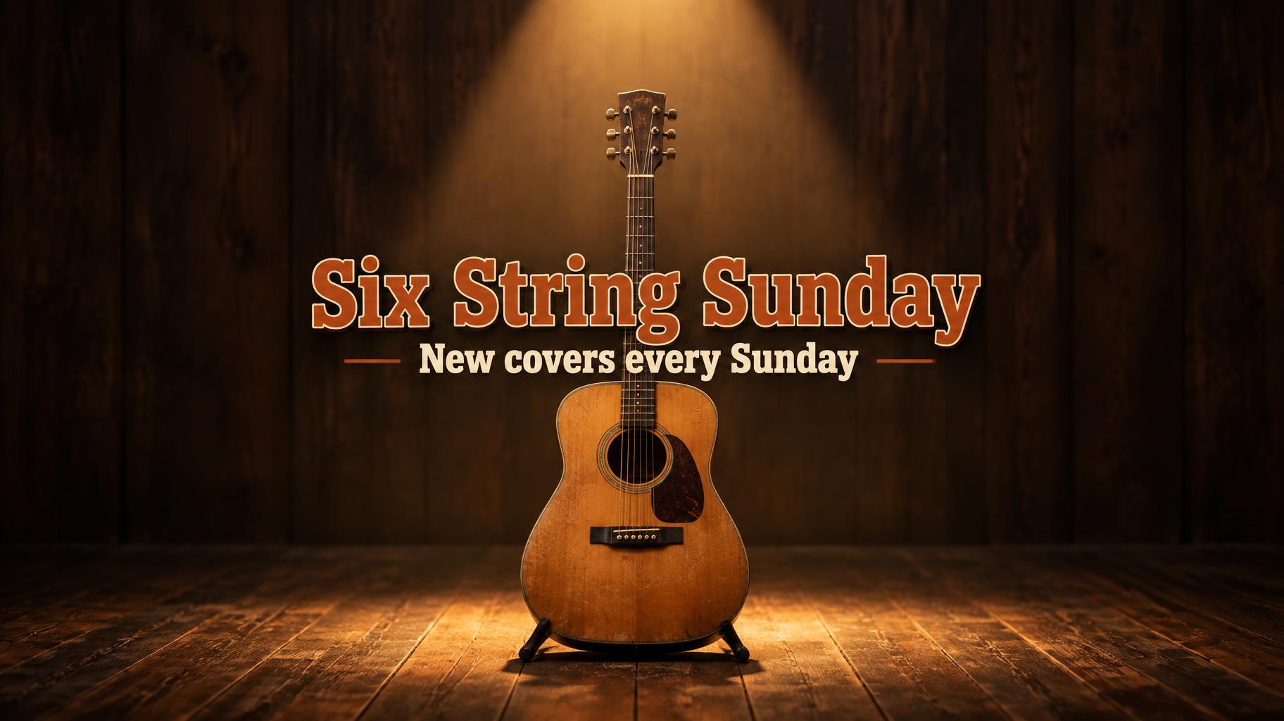 "Six String Sunday
New covers every Sunday" — Palco Retrô | AI Text Effect Generator