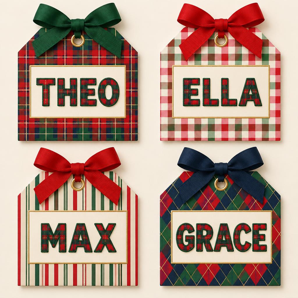 "Theo
Ella
Max
Grace" — Preppy Christmas | AI Text Effect Generator
