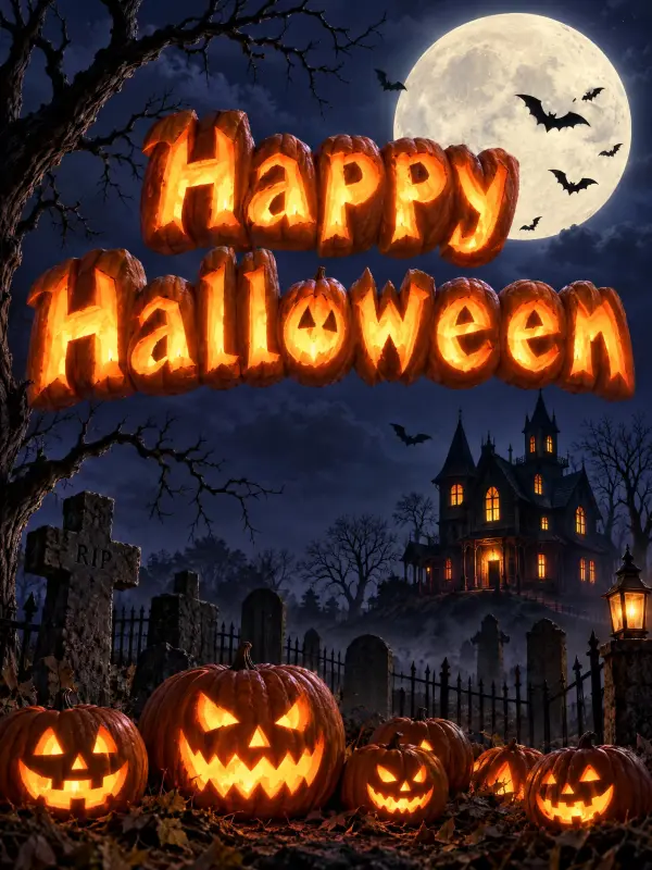 Vista previa del estilo de efecto de texto Spooky Halloween