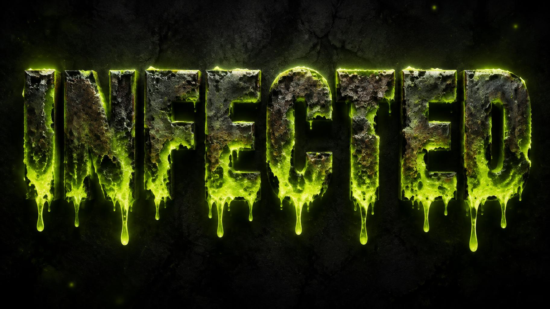 "INFECTED" —  | AI Text Effect Generator