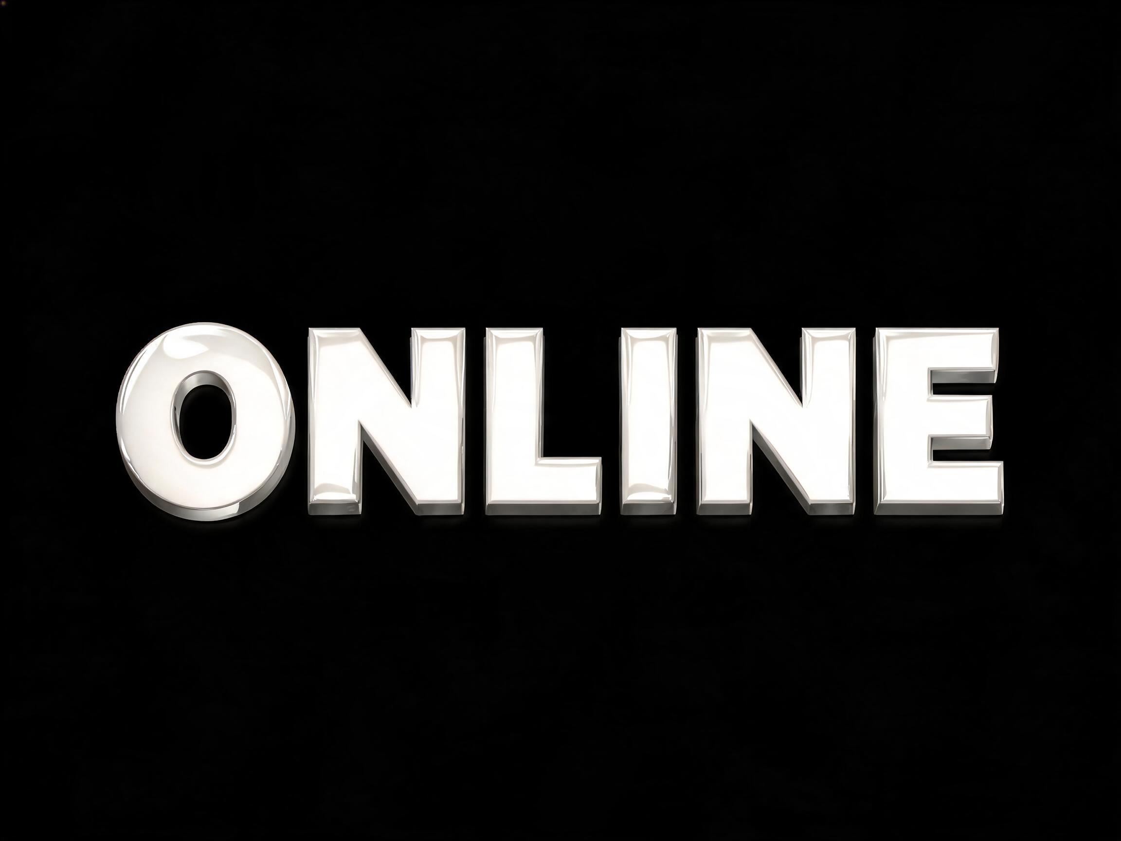 "ONLINE" —  | AI Text Effect Generator