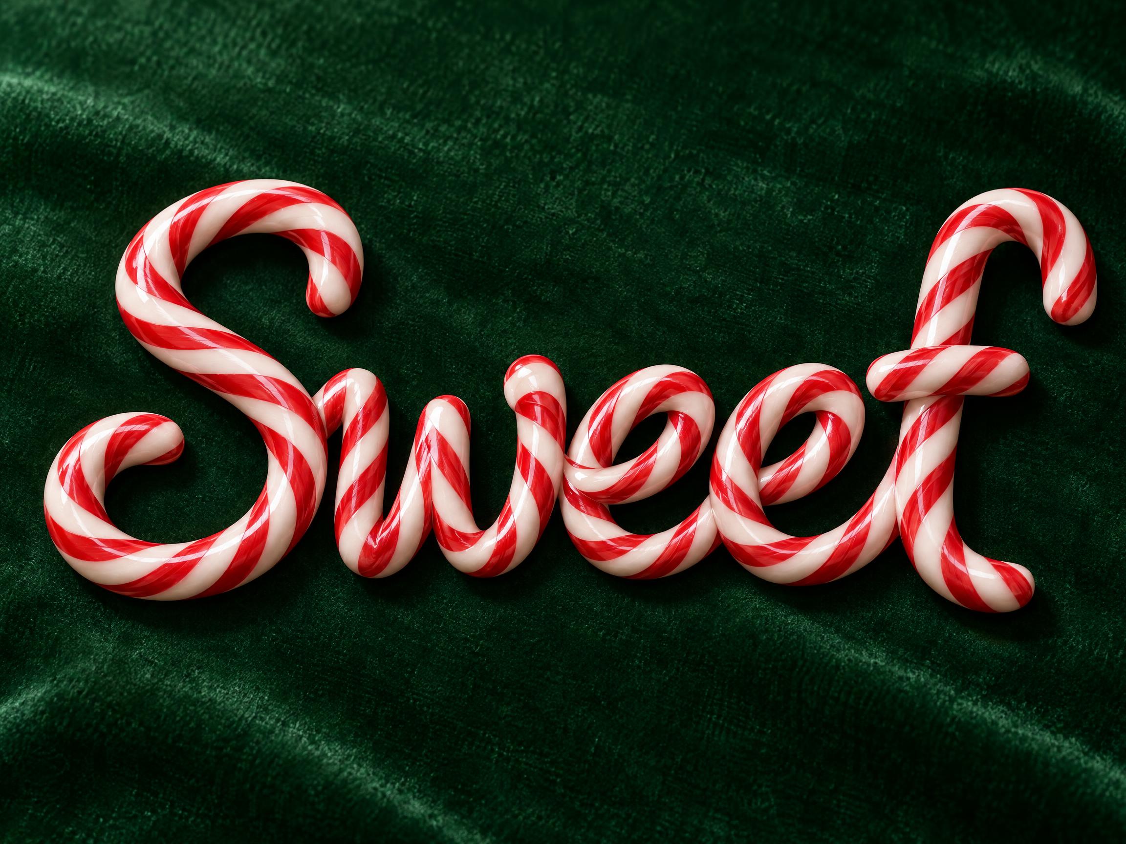 Bastón de Caramelo — AI font style