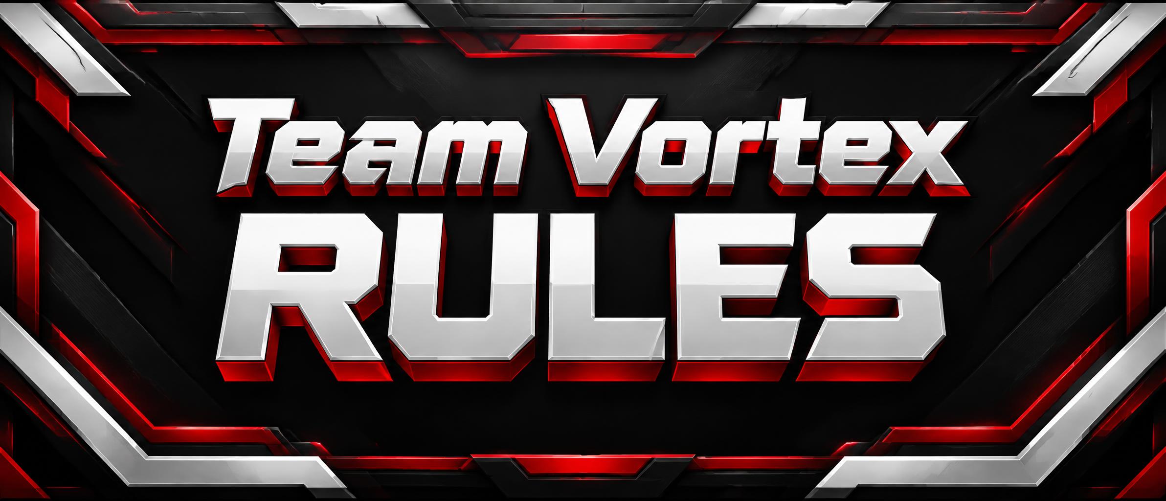 "RULES
Team Vortex" — Angular Esports | AI Text Effect Generator