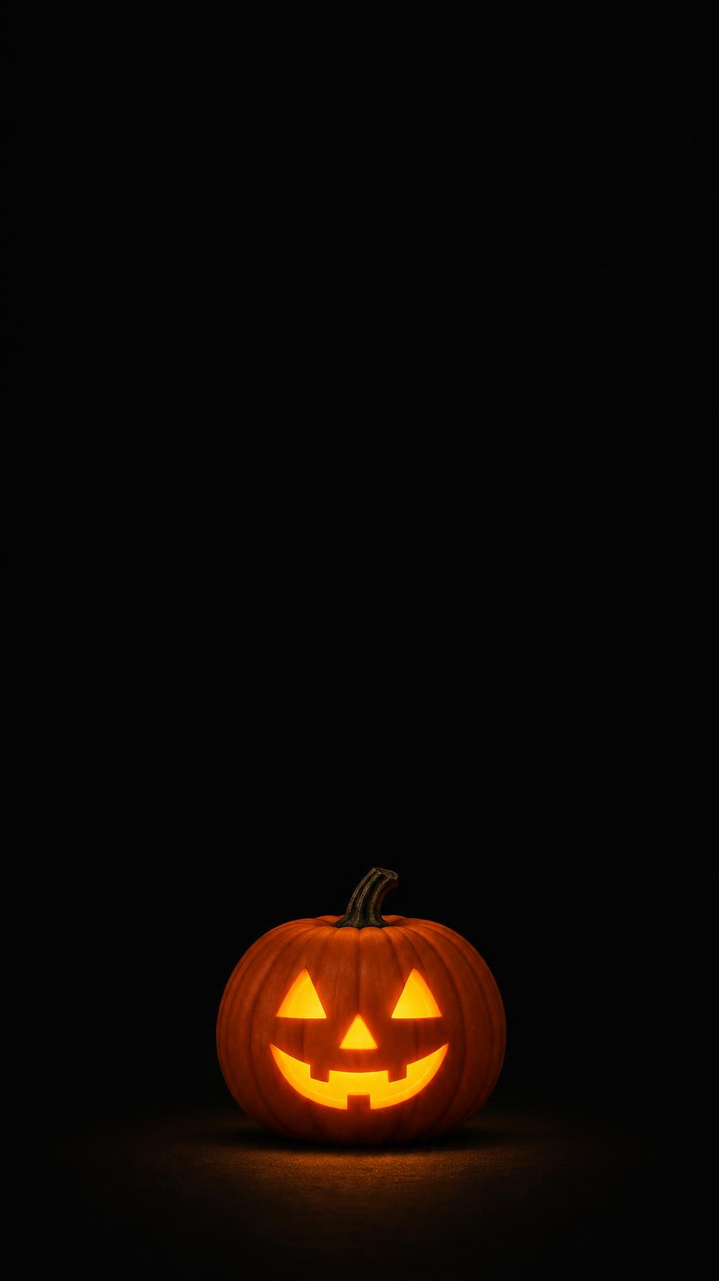 "" — Minimal Pumpkin Glow | AI Text Effect Generator