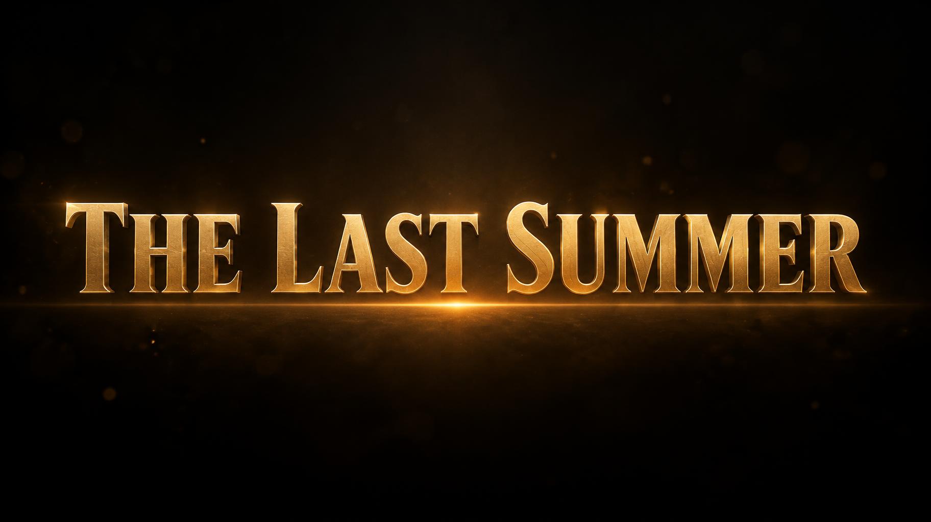 "THE LAST SUMMER" — Cinematic | AI Text Effect Generator
