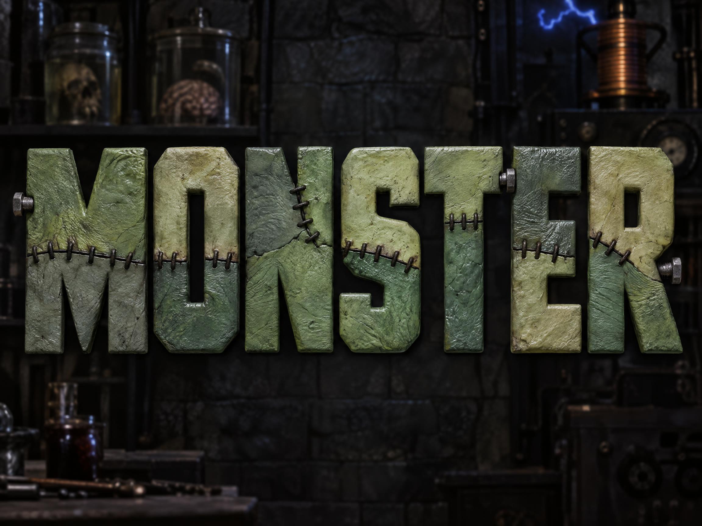 Frankenstein Monster — AI font style