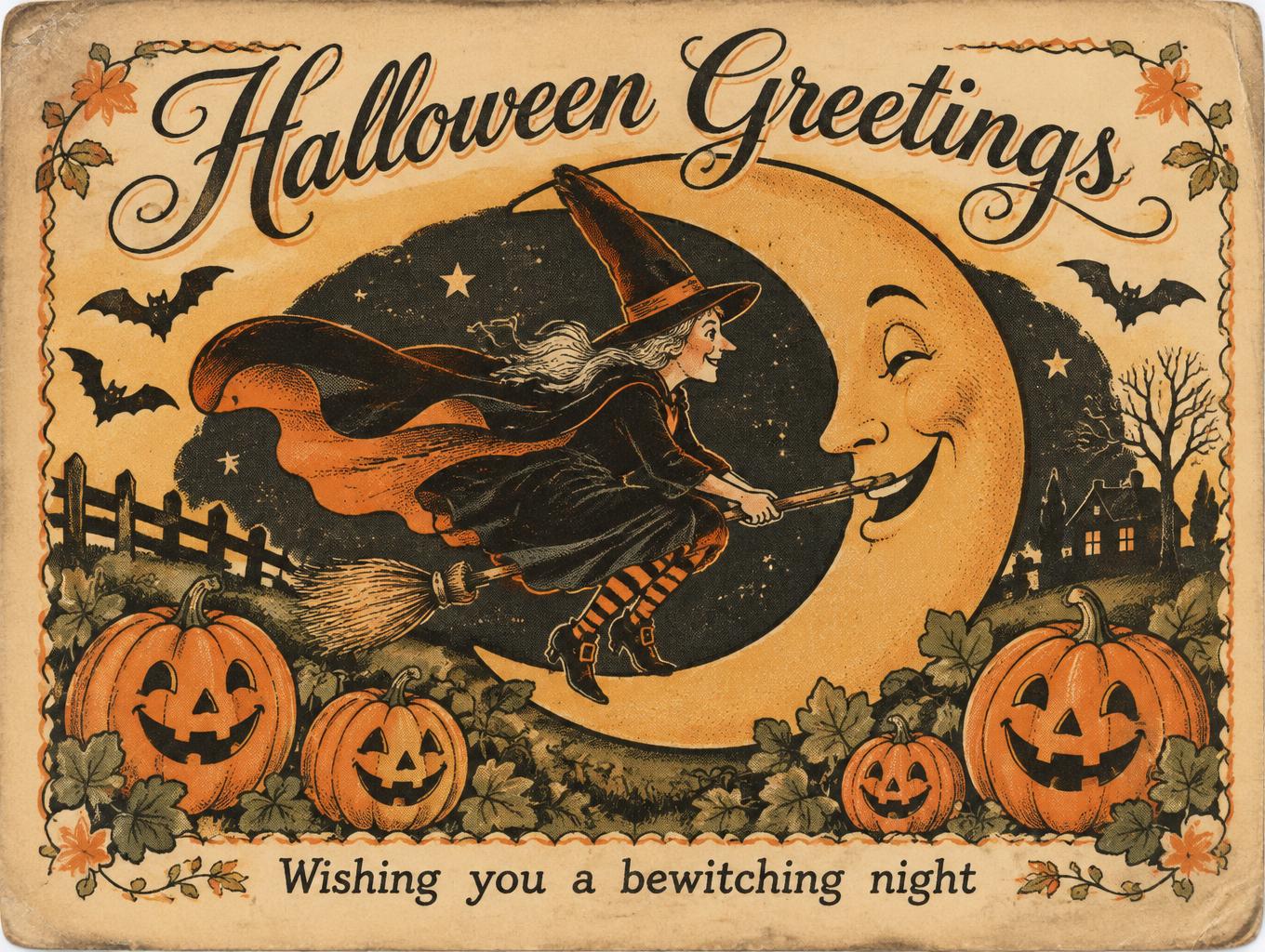 Halloween Greetings
Wishing you a bewitching night