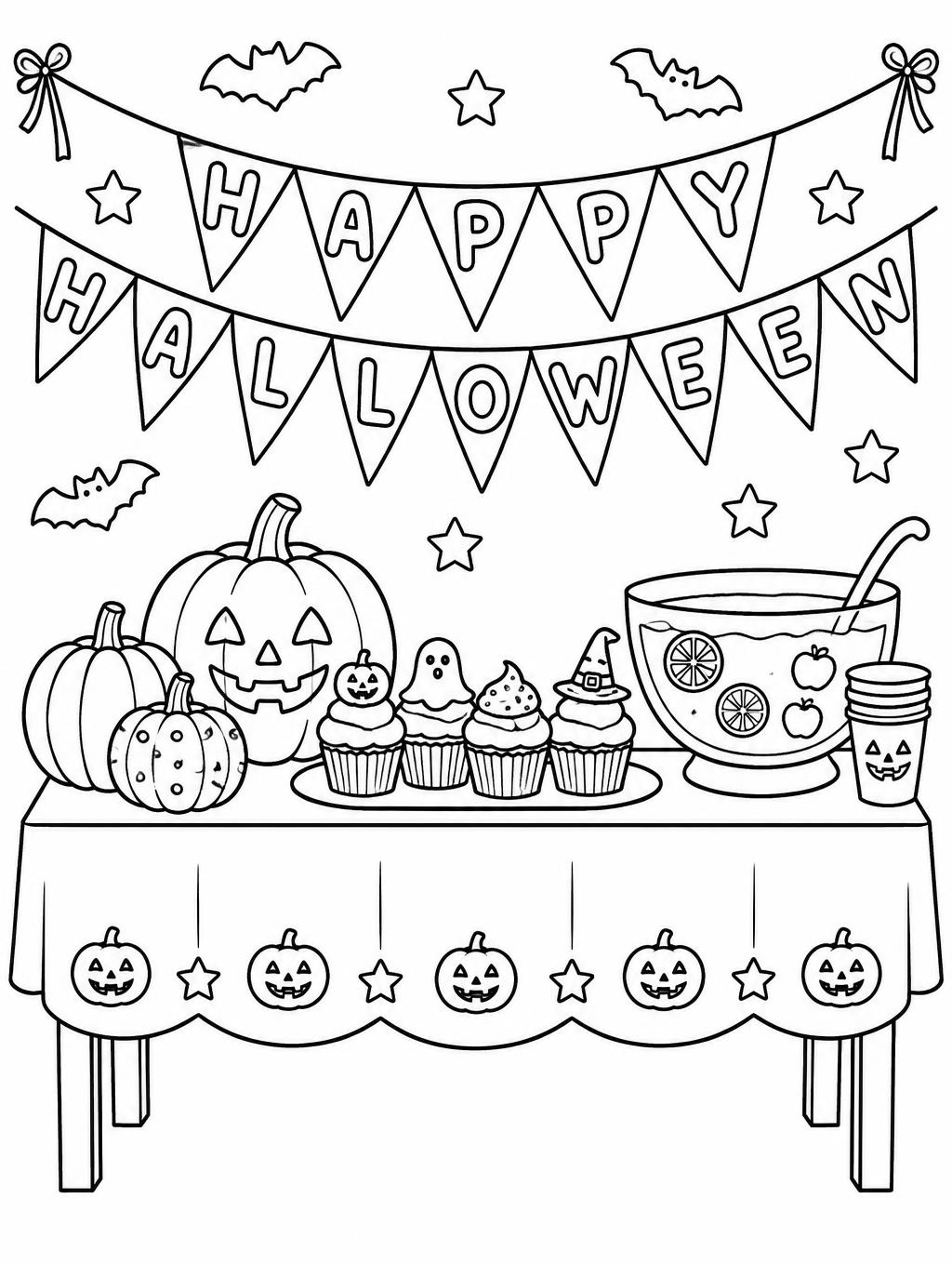"HAPPY HALLOWEEN" — Playful Ink Outline | AI Text Effect Generator