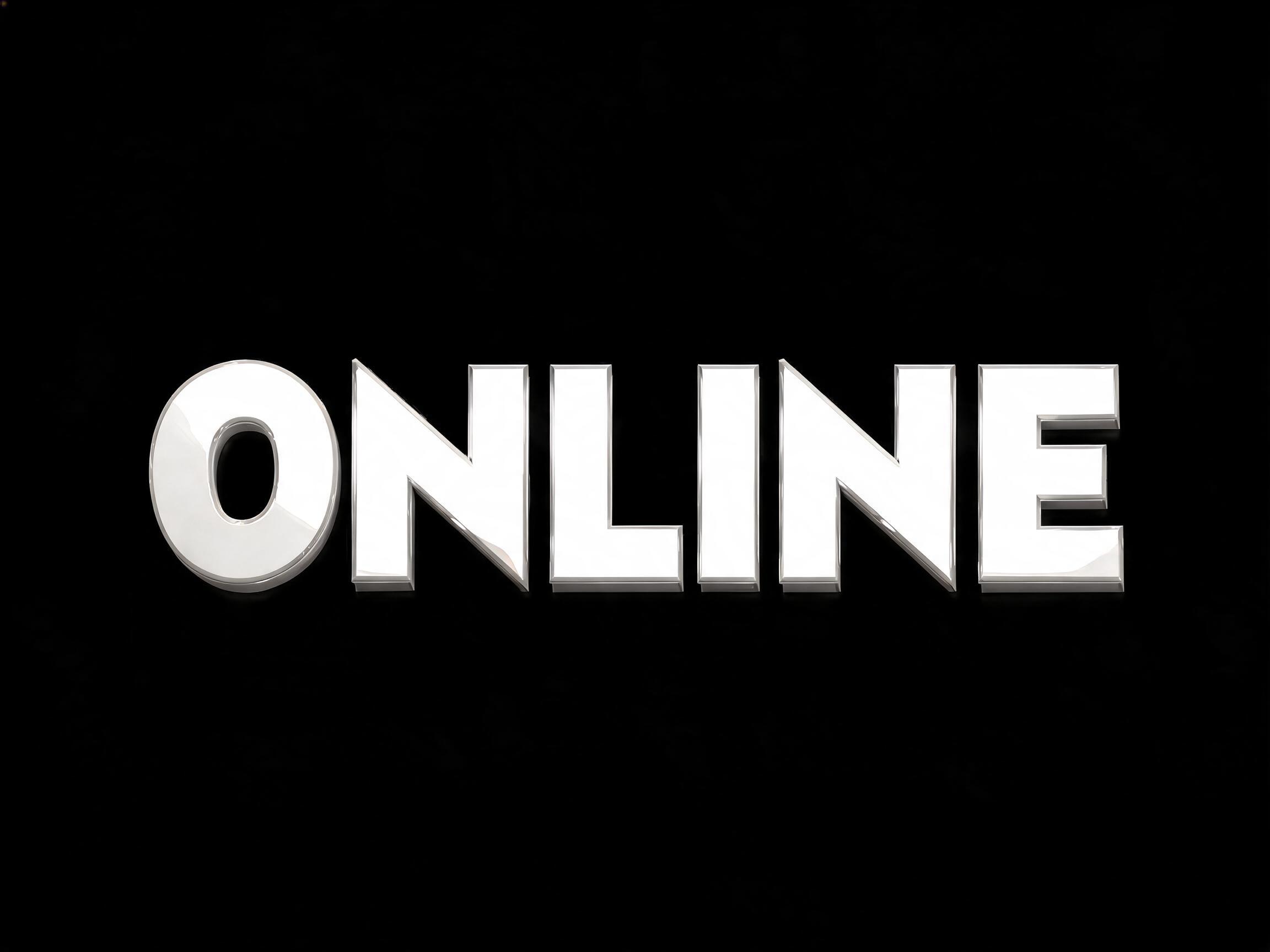 "ONLINE" —  | AI Text Effect Generator