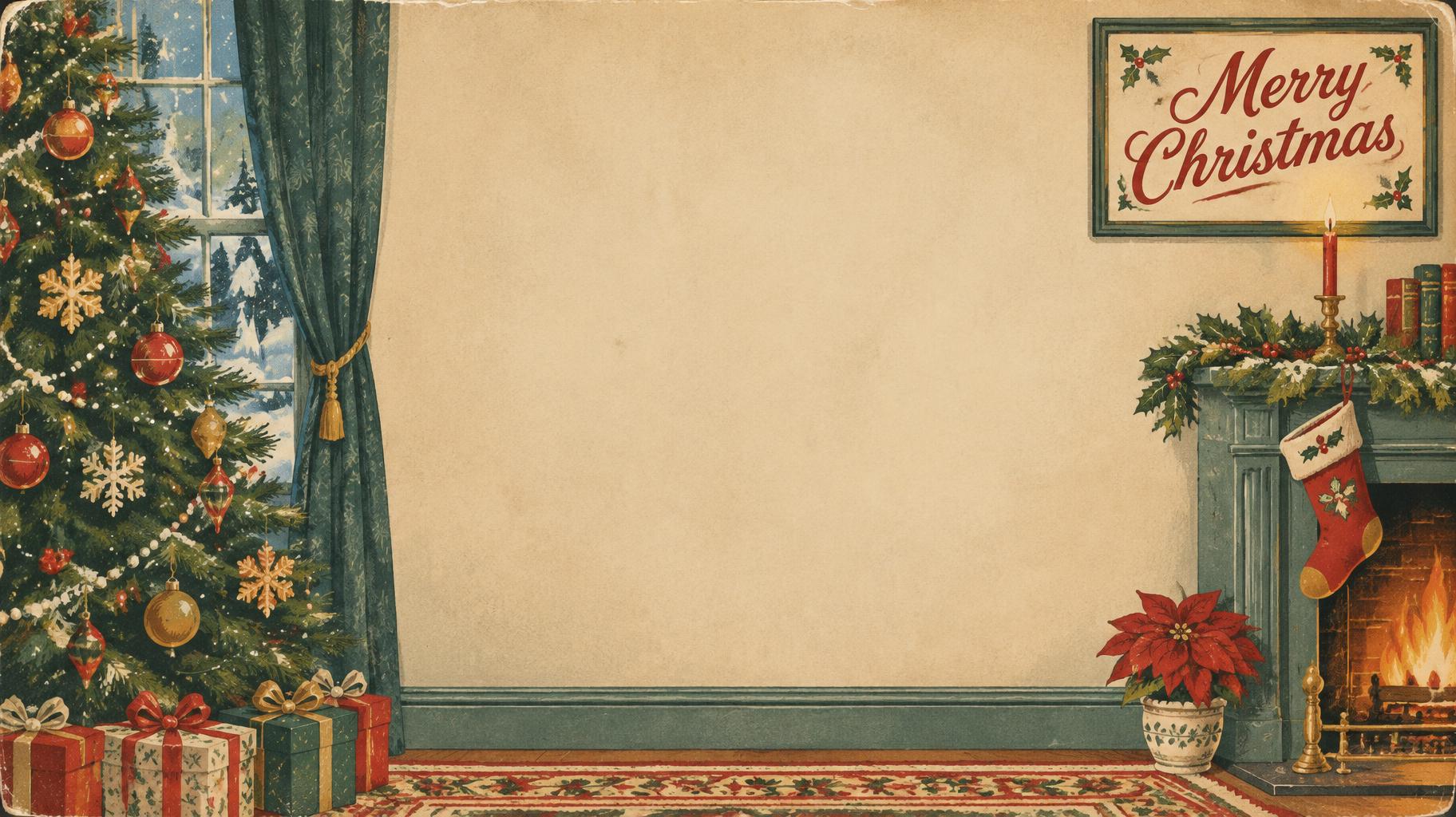 "Merry Christmas" — Vintage Christmas | AI Text Effect Generator