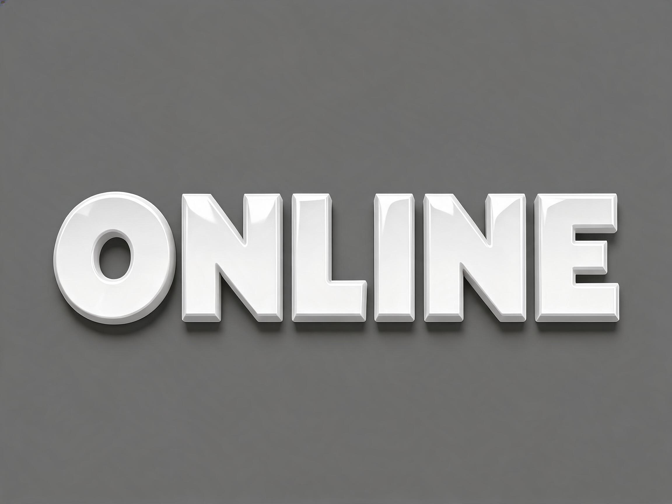 "ONLINE" —  | AI Text Effect Generator