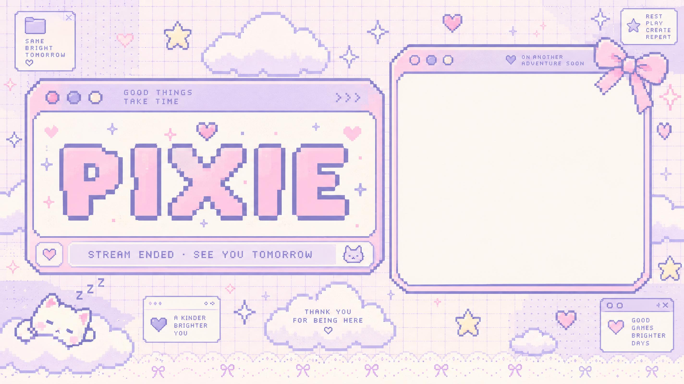 "PIXIE
STREAM ENDED · SEE YOU TOMORROW" — Diy | AI Text Effect Generator