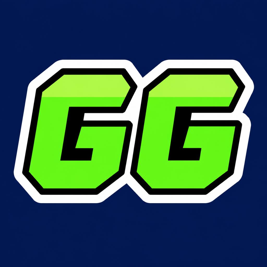 "GG" — Adesivo Vetorial Plano | AI Text Effect Generator