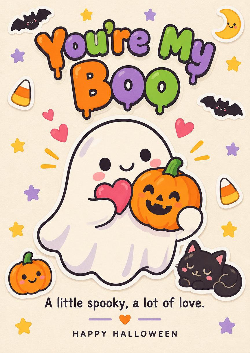 You're My Boo
A little spooky, a lot of love.
HAPPY HALLOWEEN
