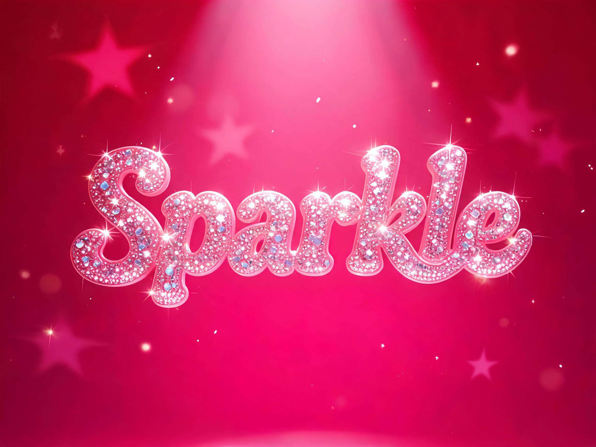 "Sparkle" —  | AI Text Effect Generator