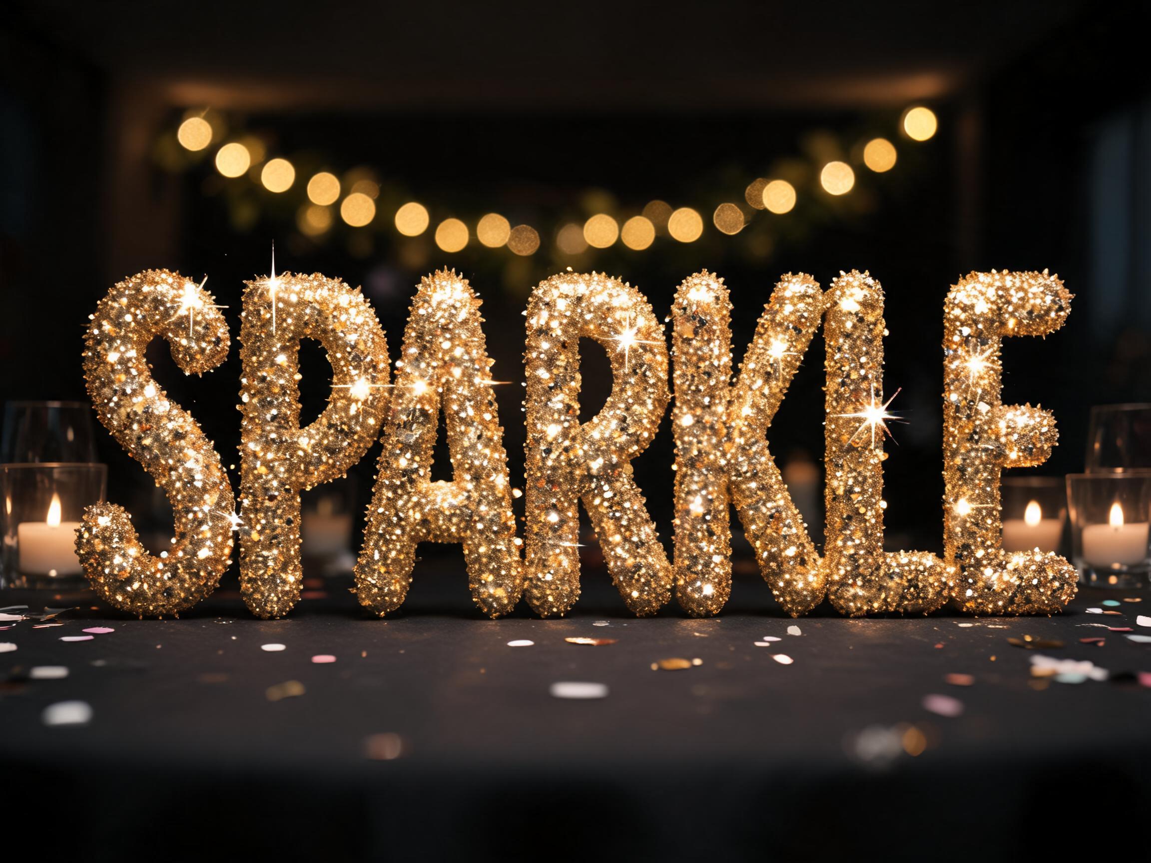 "SPARKLE" —  | AI Text Effect Generator