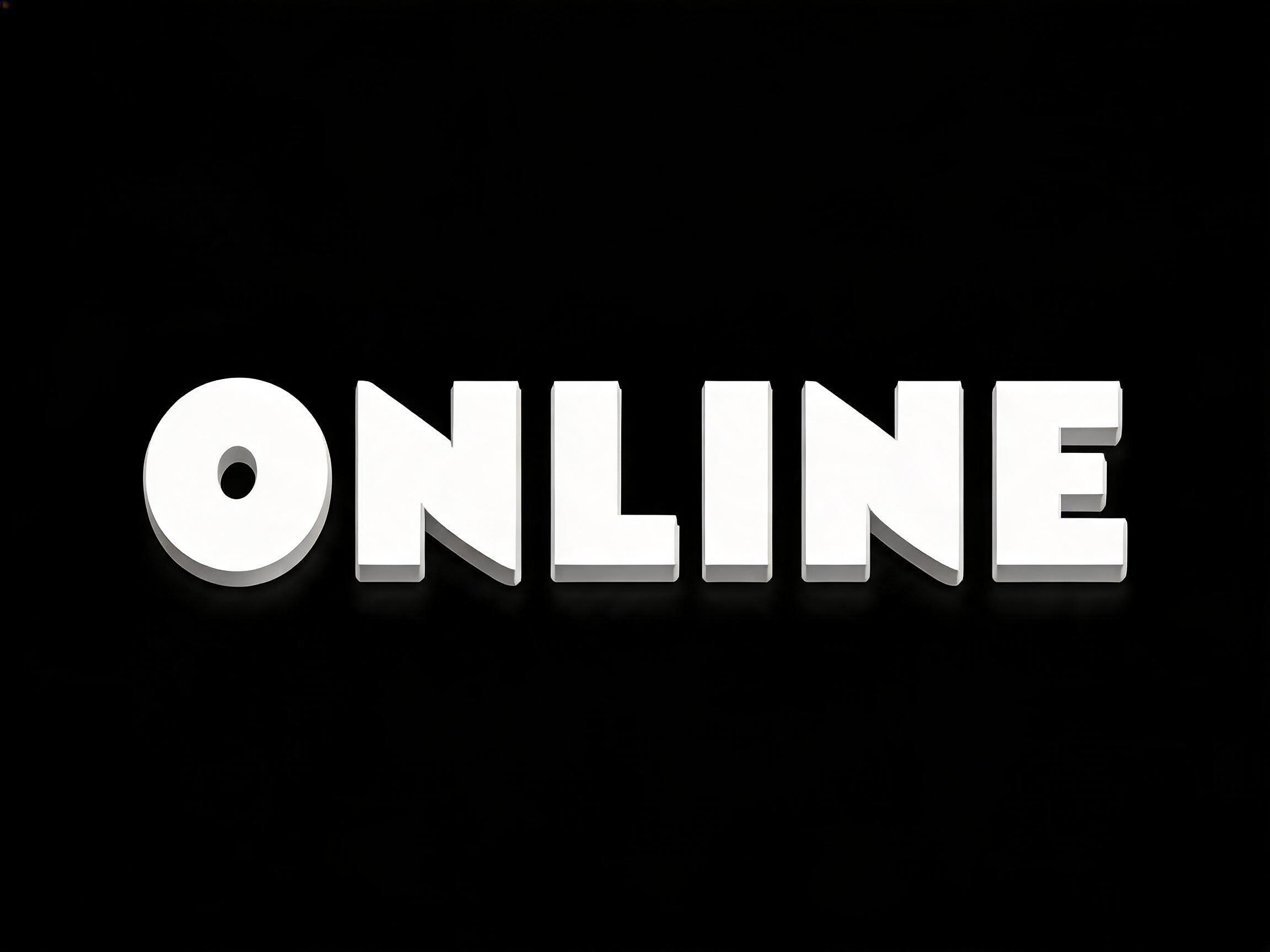 "ONLINE" —  | AI Text Effect Generator