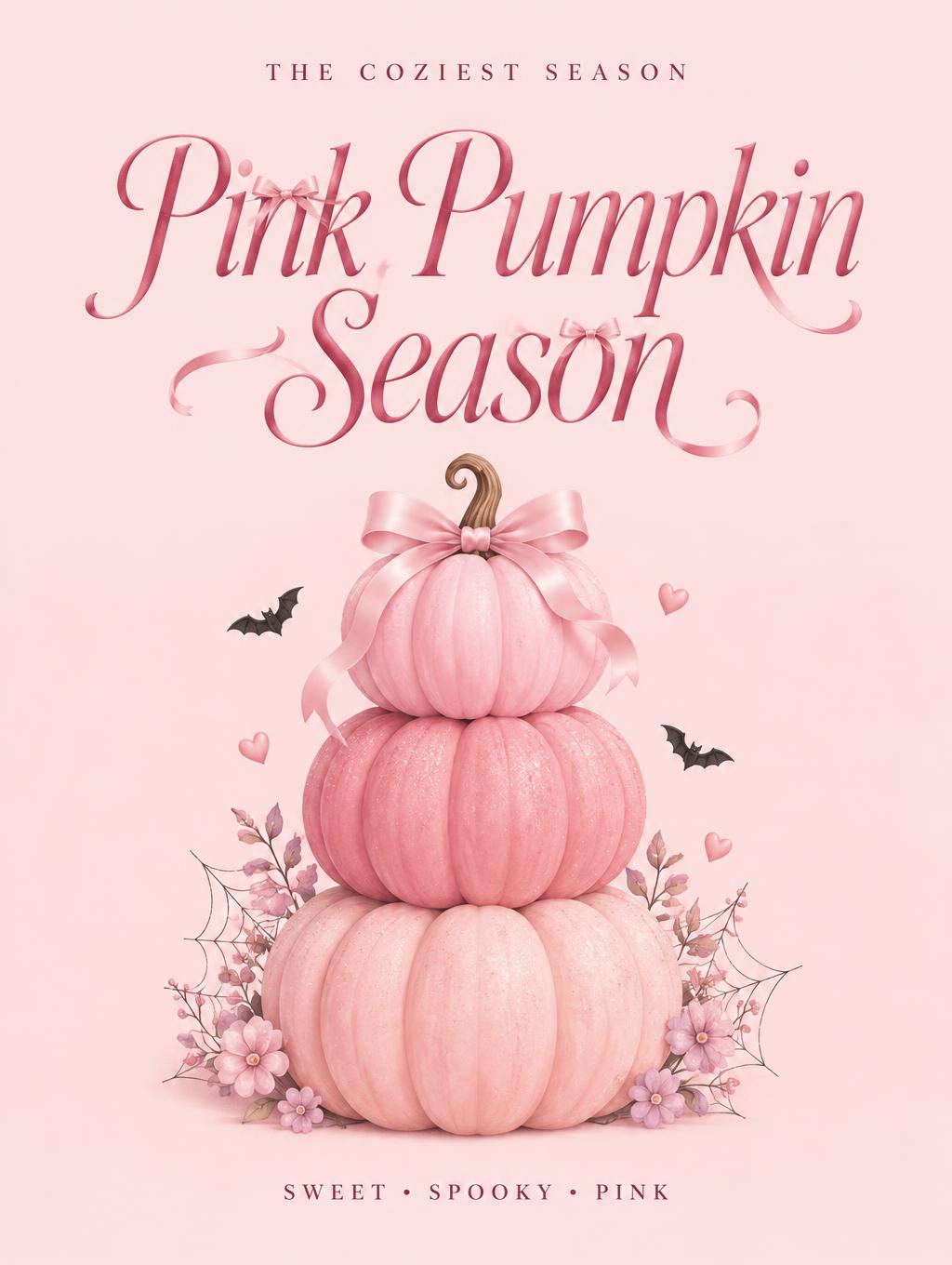 Pink Pumpkin Season
THE COZIEST SEASON
SWEET • SPOOKY • PINK