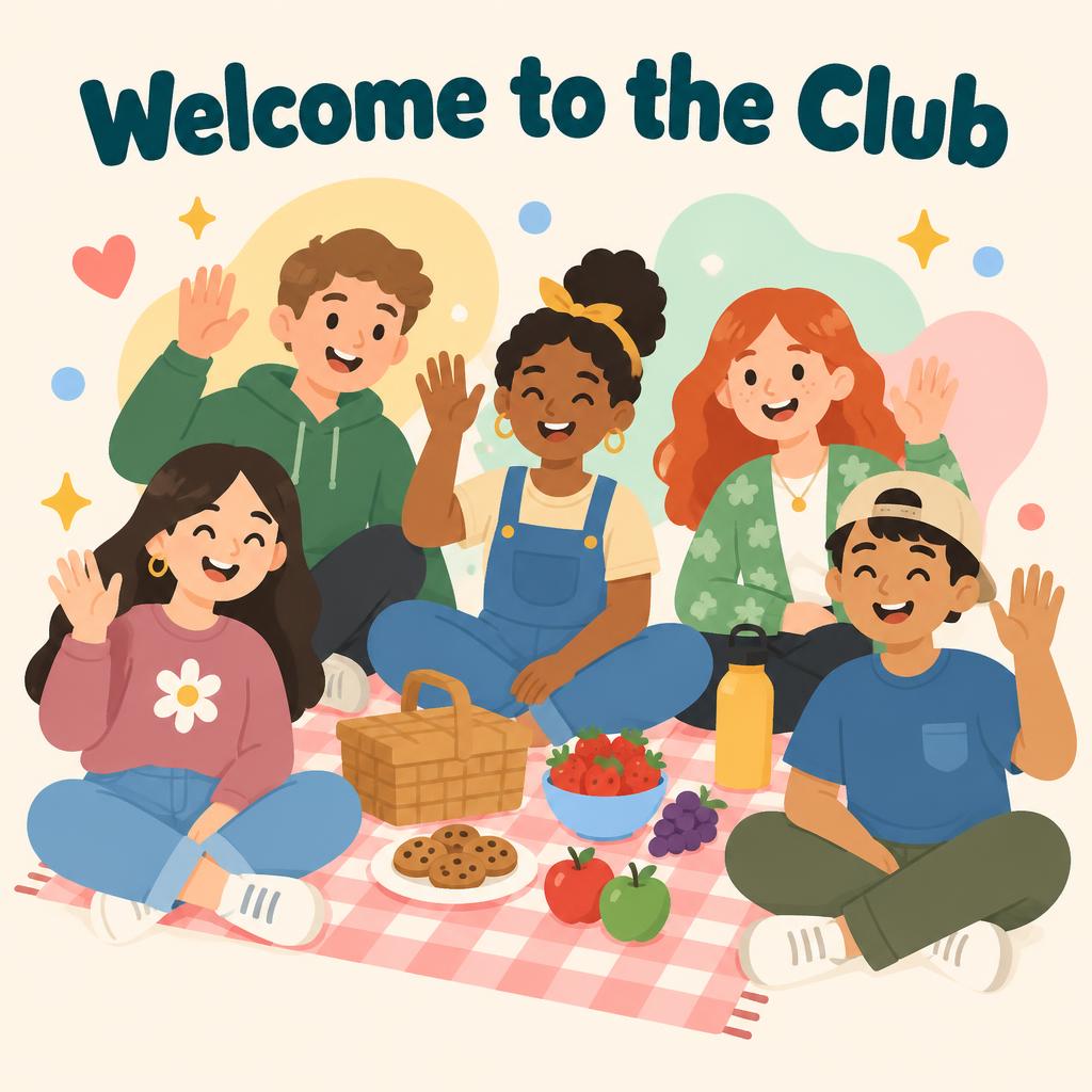 "Welcome to the Club" — Flat Cartoon | AI Text Effect Generator