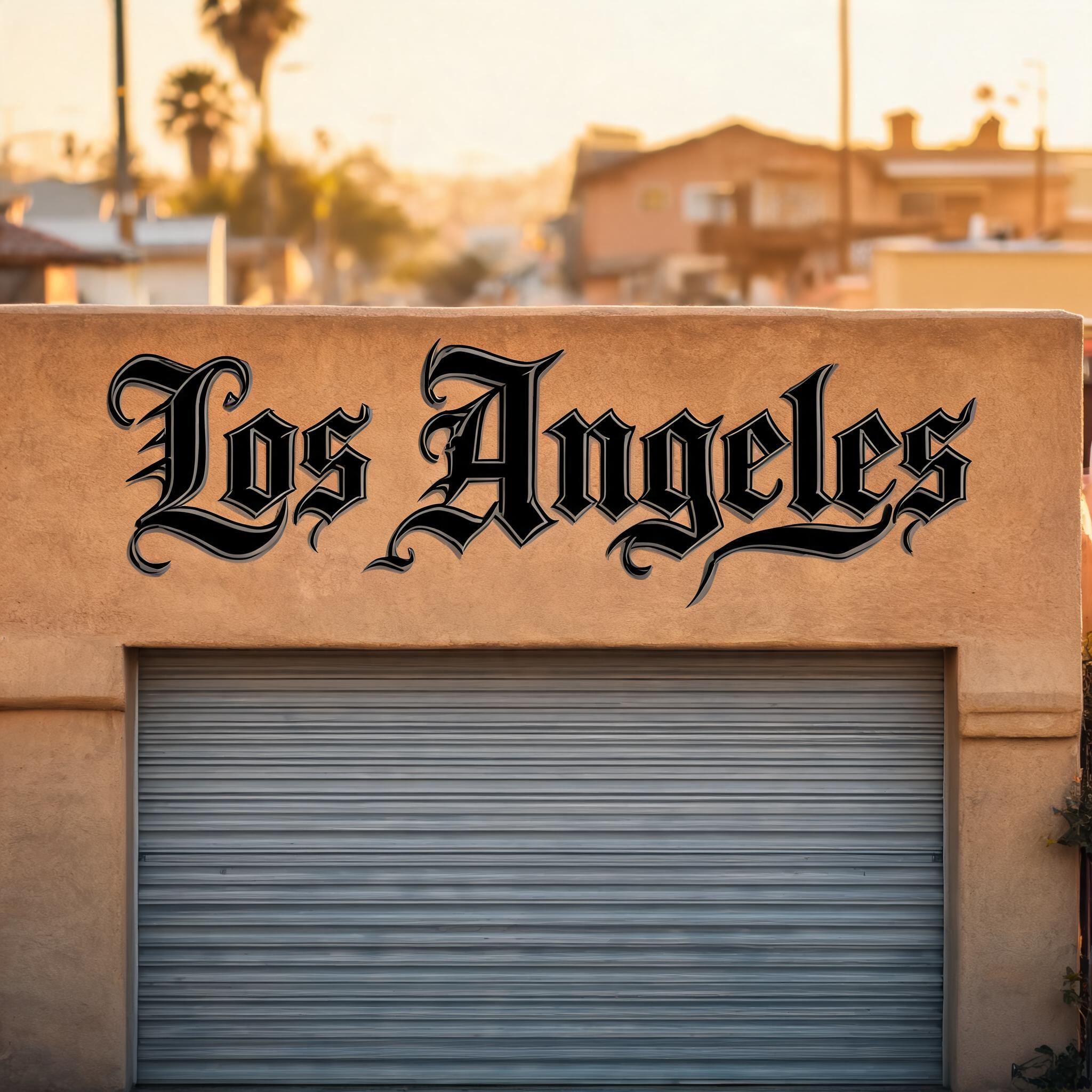 "Los Angeles" — Chicano | AI Text Effect Generator