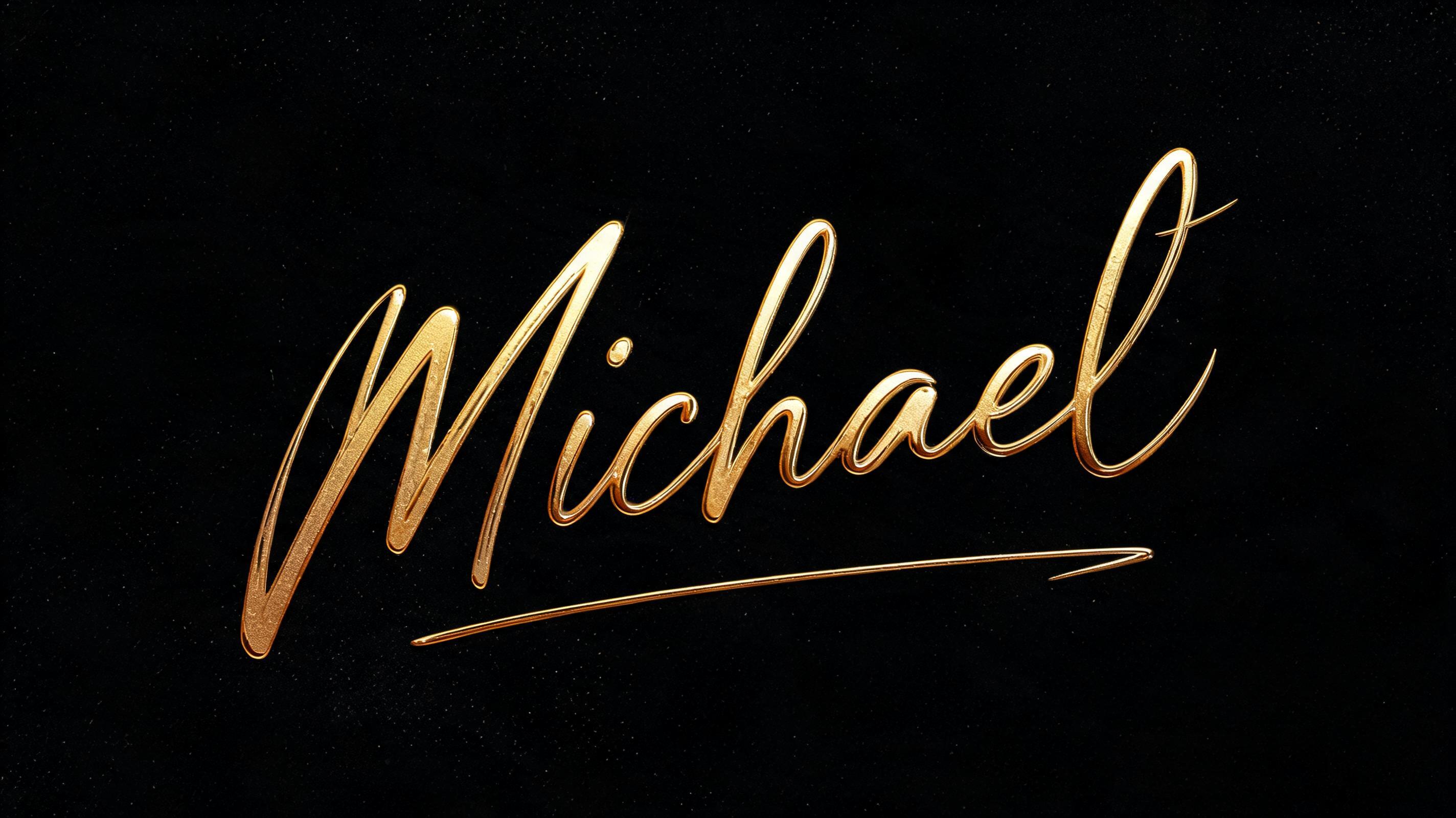 The Michael Movie Font Explained How To Recreate The Gold Script Look 