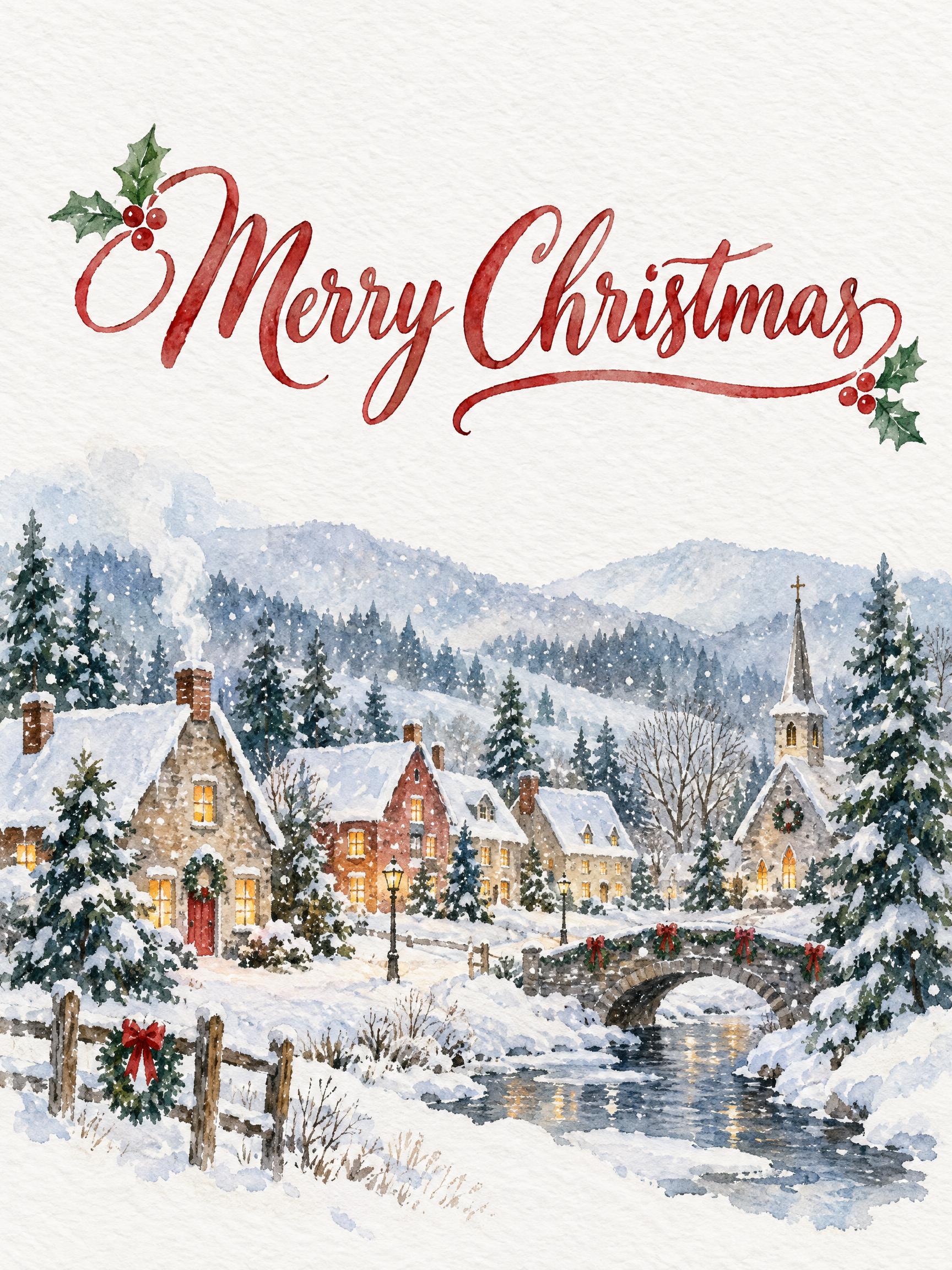 "Merry Christmas" —  | AI Text Effect Generator