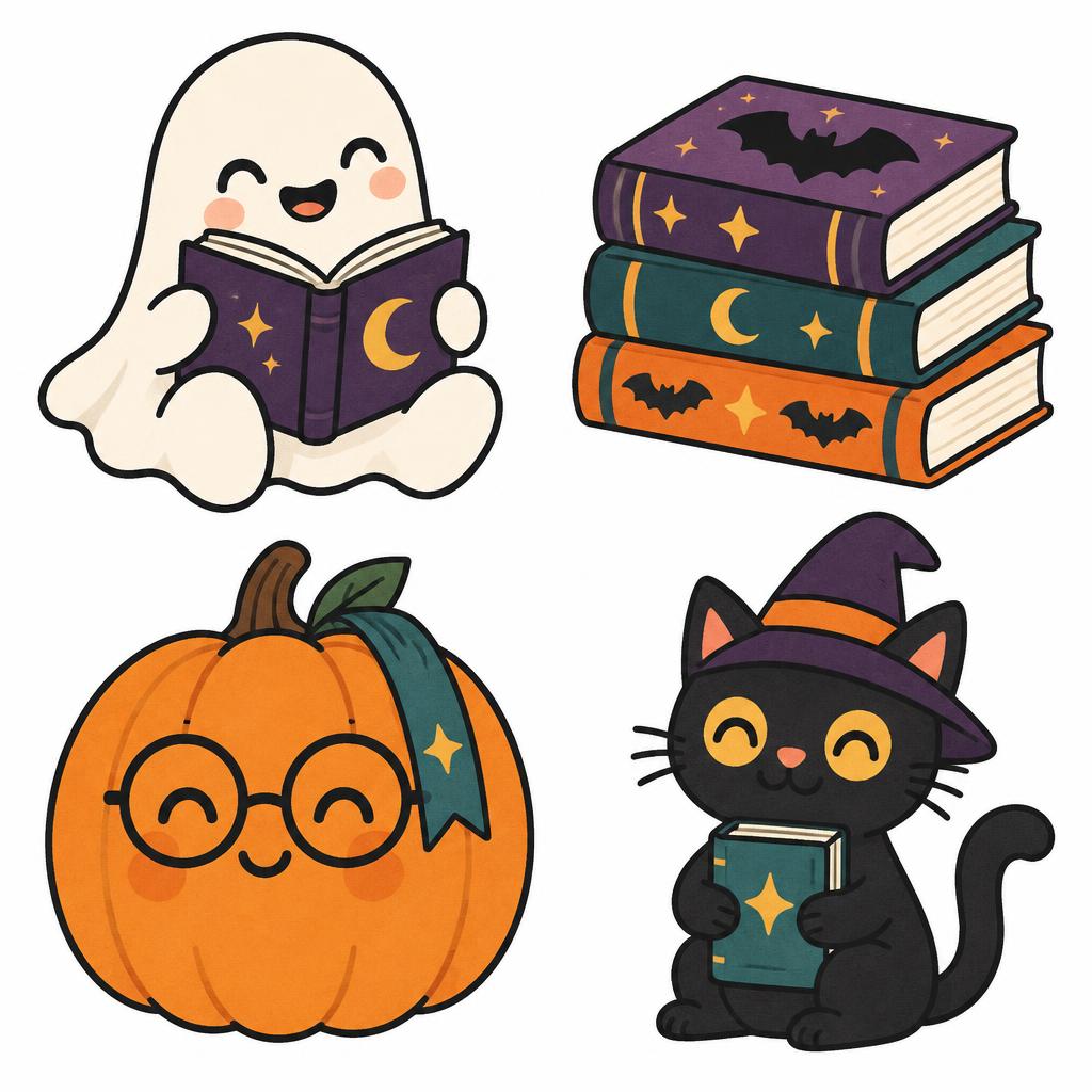 "" — Friendly Flat Halloween | AI Text Effect Generator