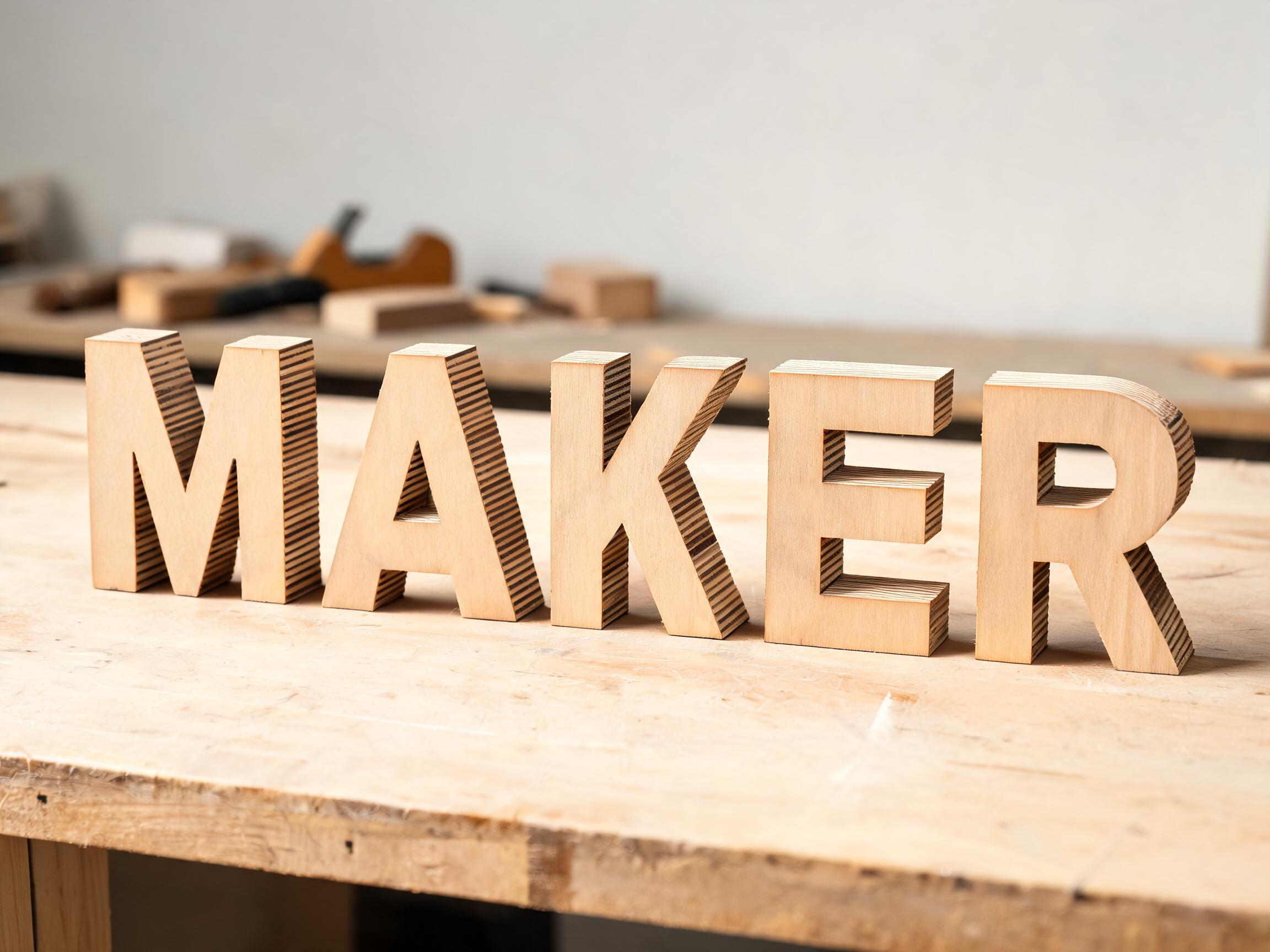 3D Layer Stack — AI font style